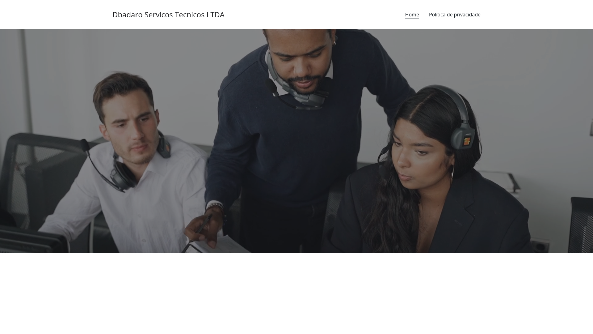 website screenshot of https://dbadaroservicostecnicosltda.com/