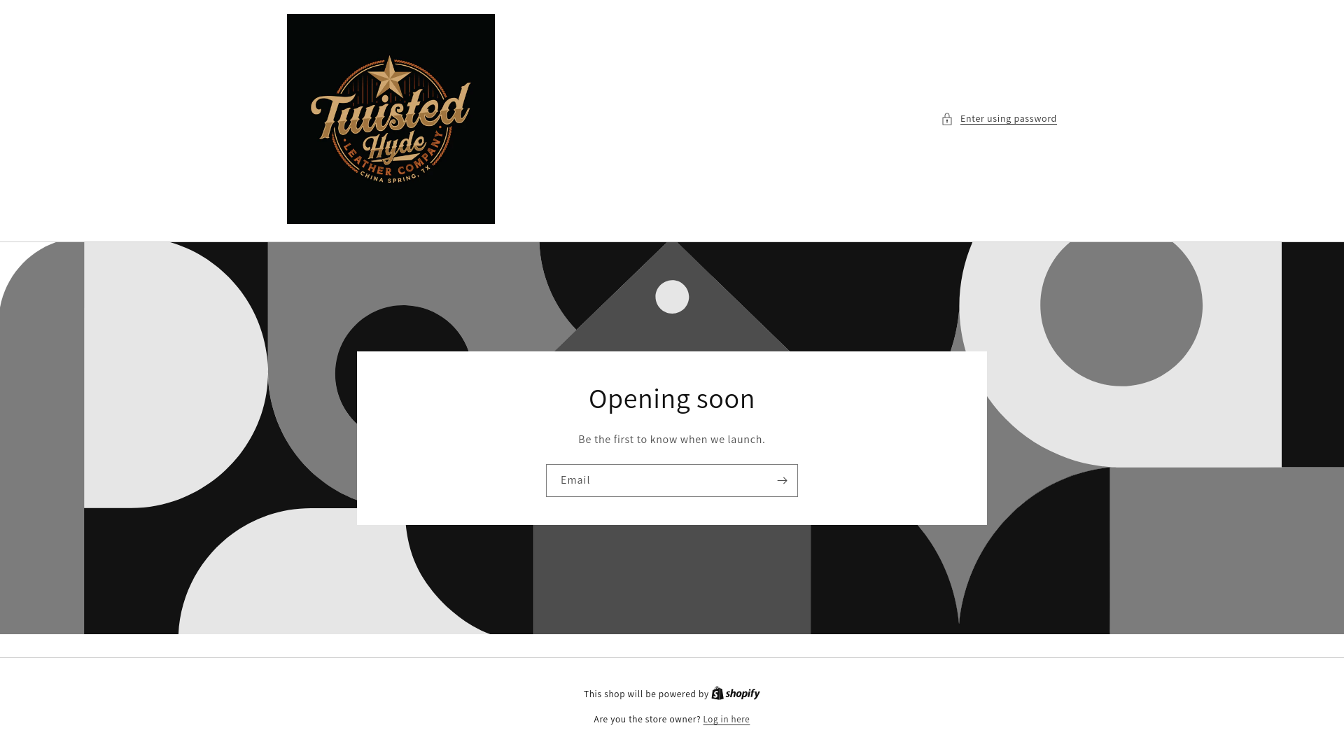 website screenshot of https://twistedhydeleather.com/