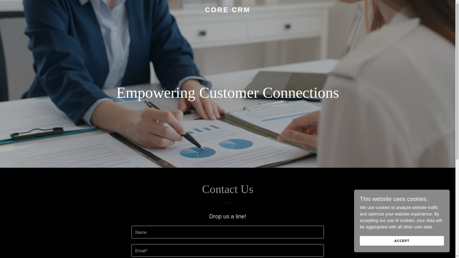 website screenshot of https://thecorecrm.com/