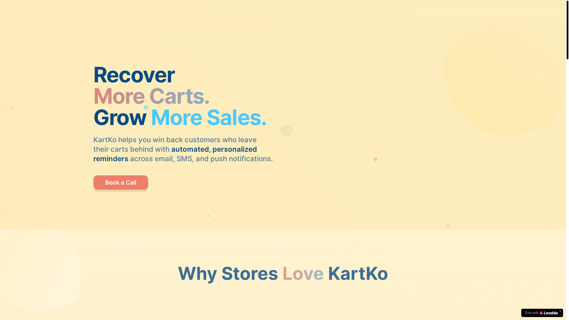 website screenshot of https://kartko.shop/