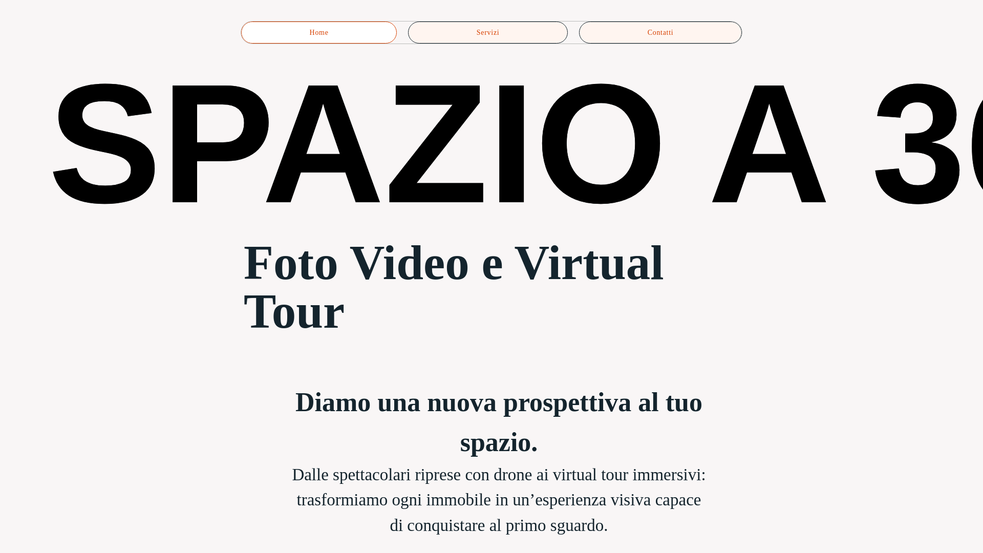 website screenshot of https://spazioa360.com/