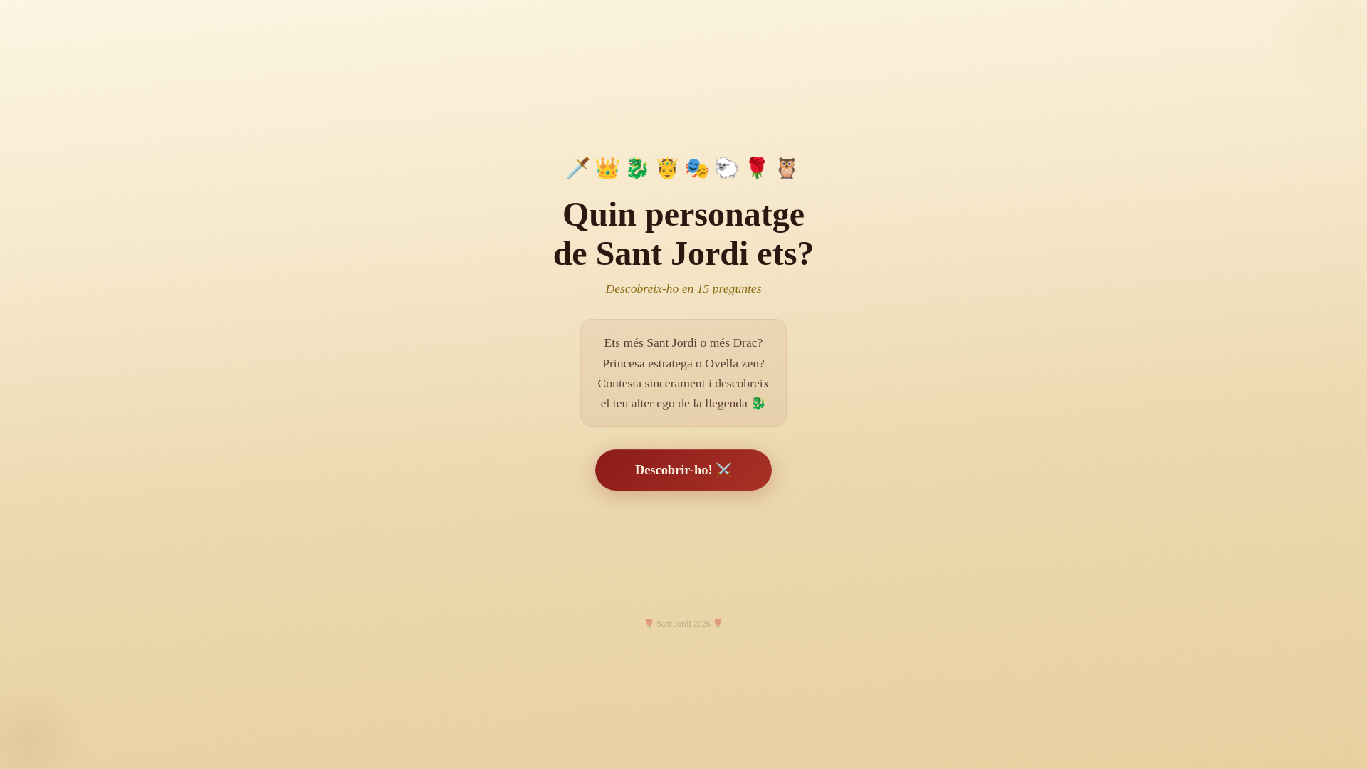 website screenshot of https://sant-jordi-quiz.pages.dev/