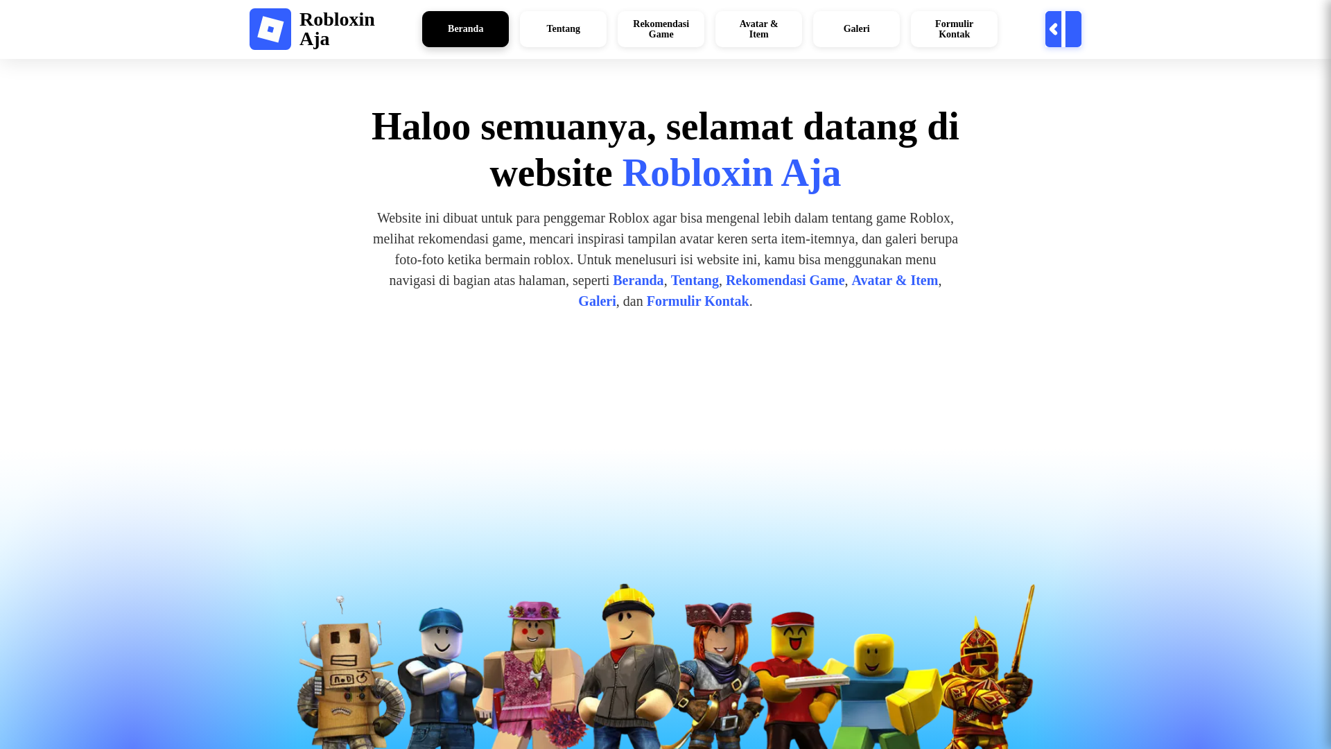 website screenshot of https://robloxinaja.pages.dev/