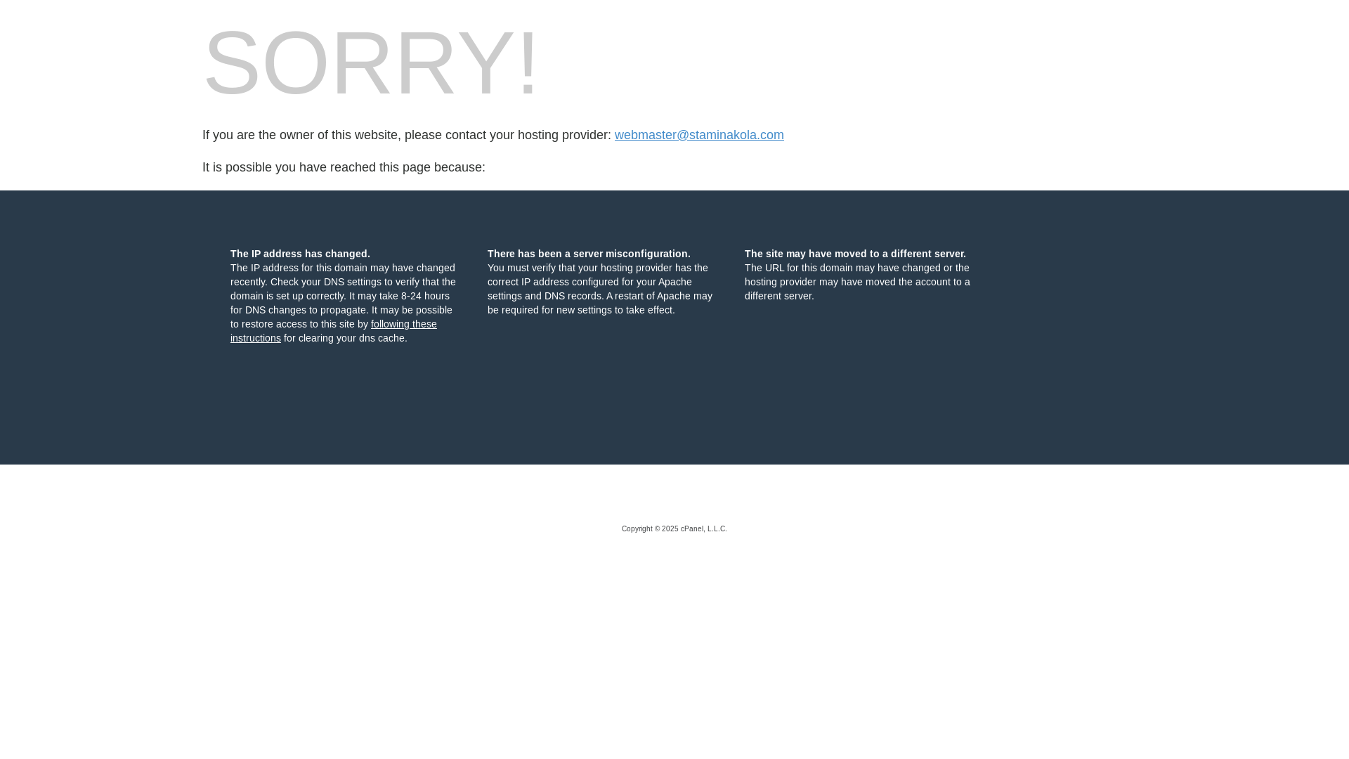 website screenshot of https://staminakola.com/