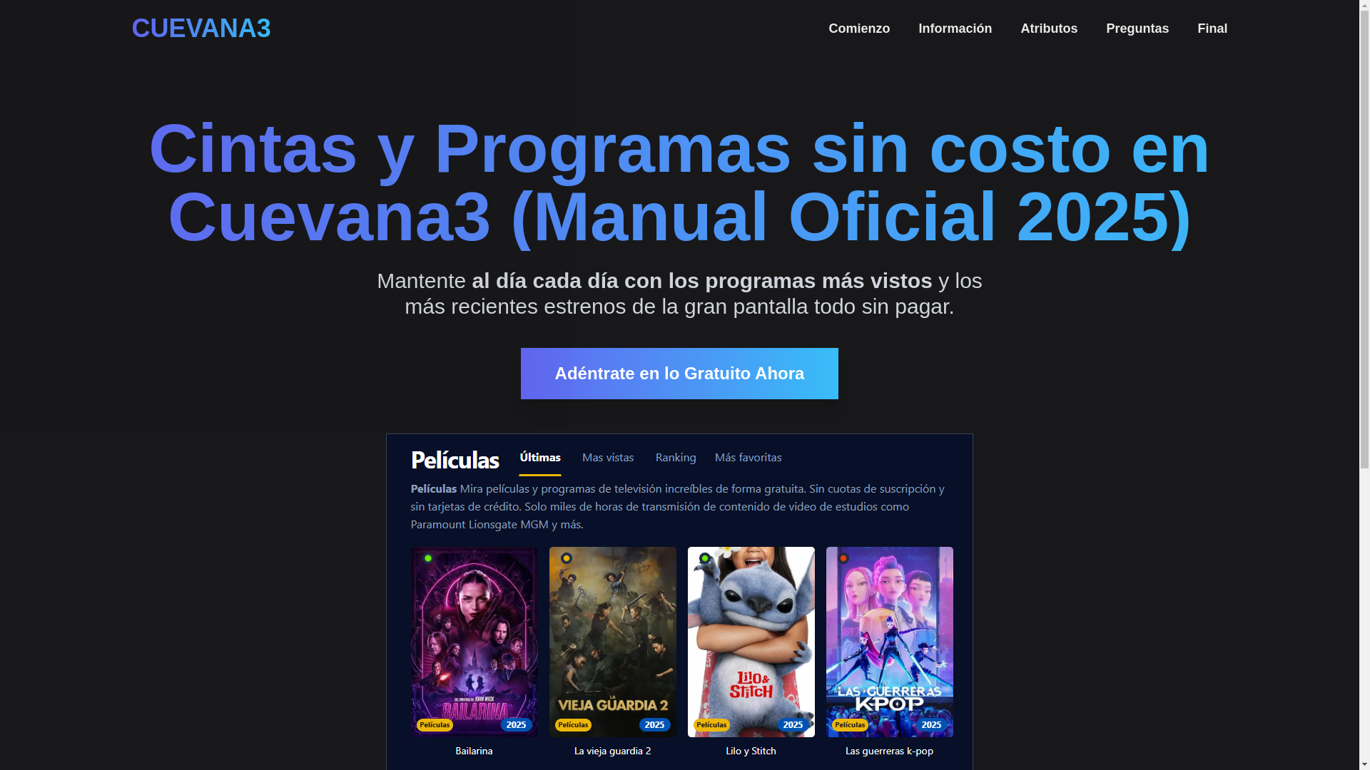 website screenshot of https://cuevana3-rk2s.pages.dev/