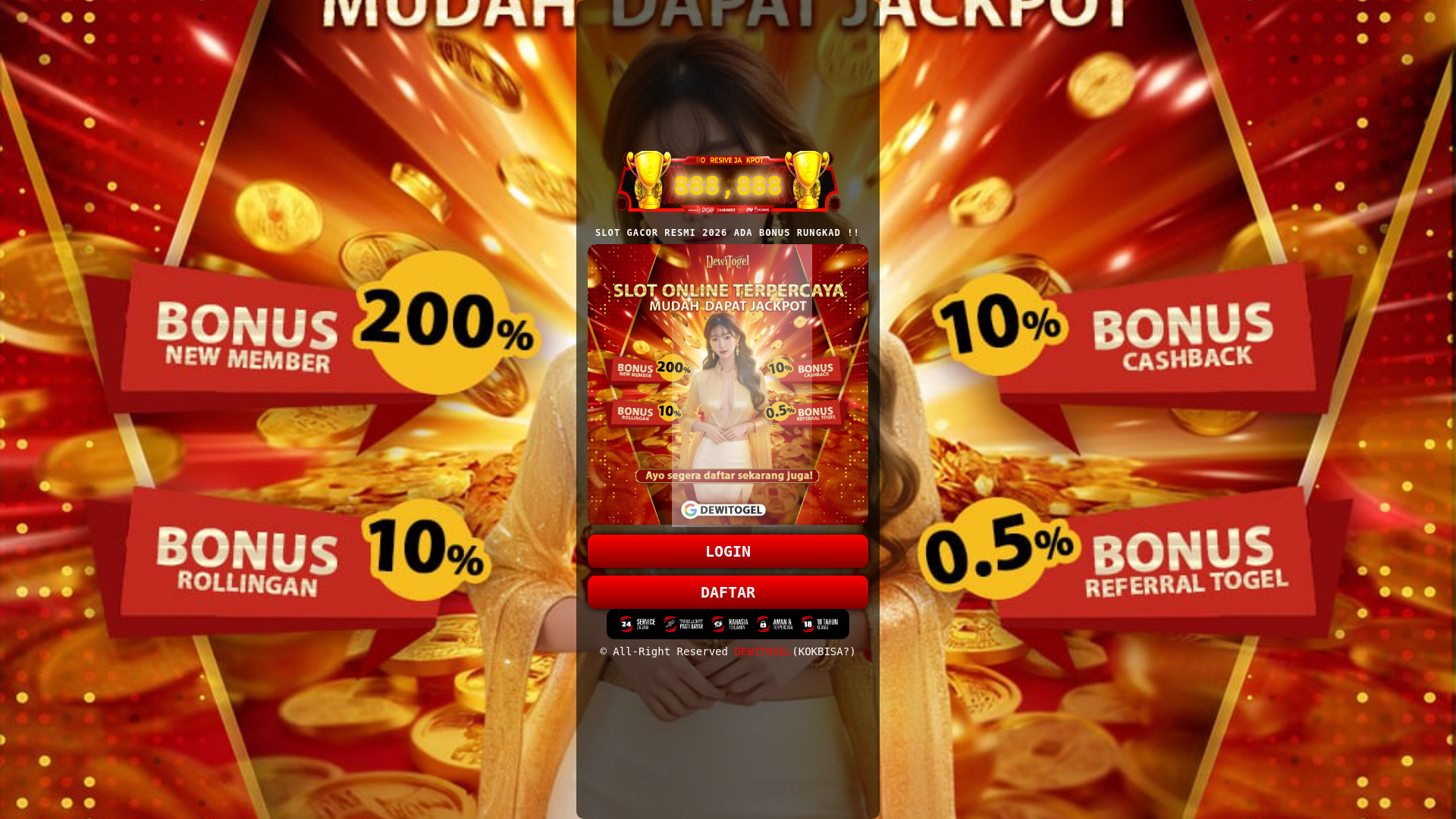 website screenshot of https://kokbisa-dewibanget.pages.dev/