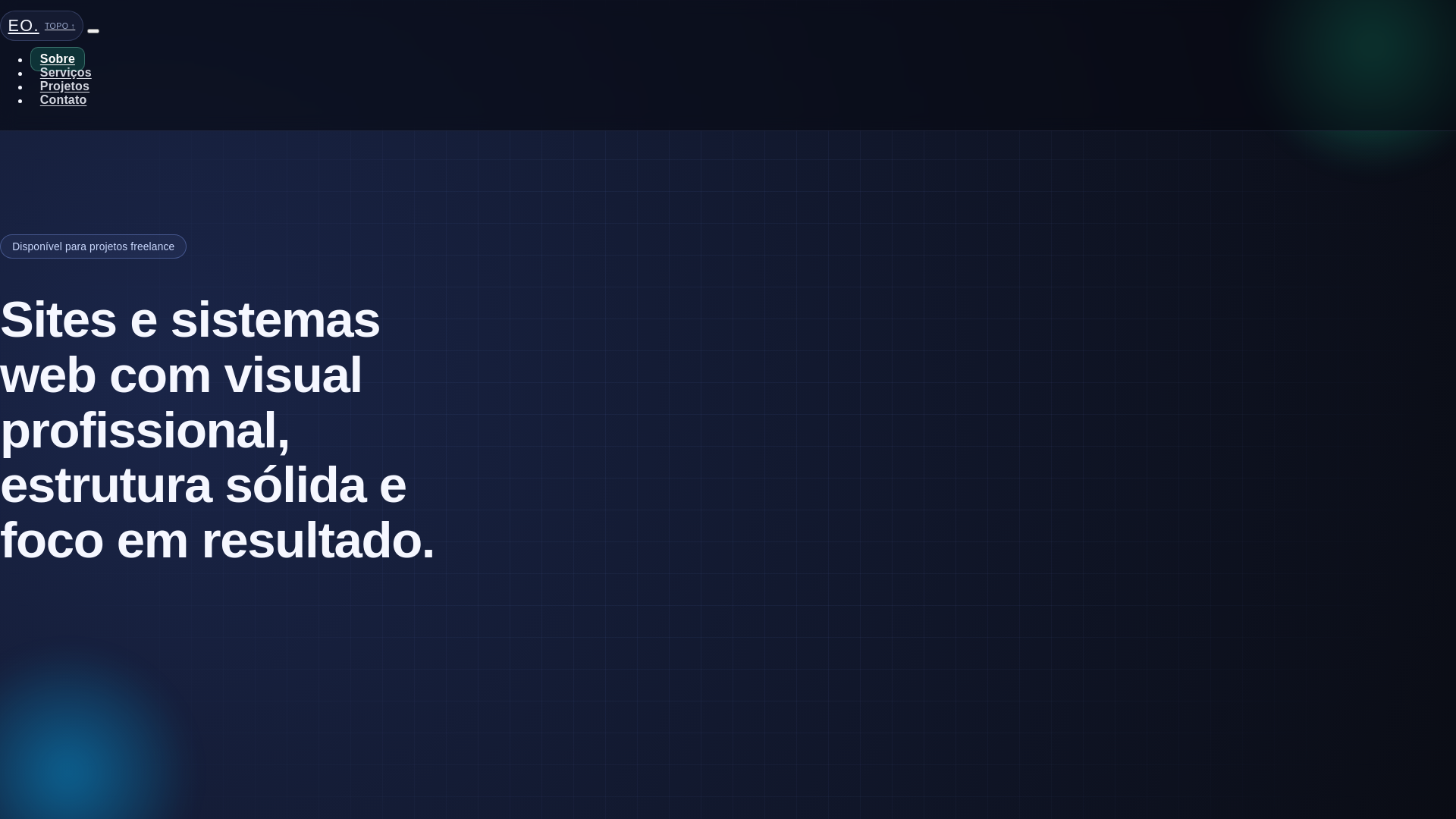 website screenshot of https://enzooertel.com.br