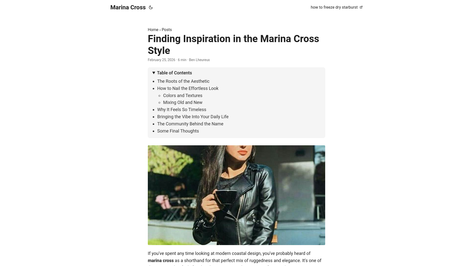 website screenshot of https://marina-cross.pages.dev/