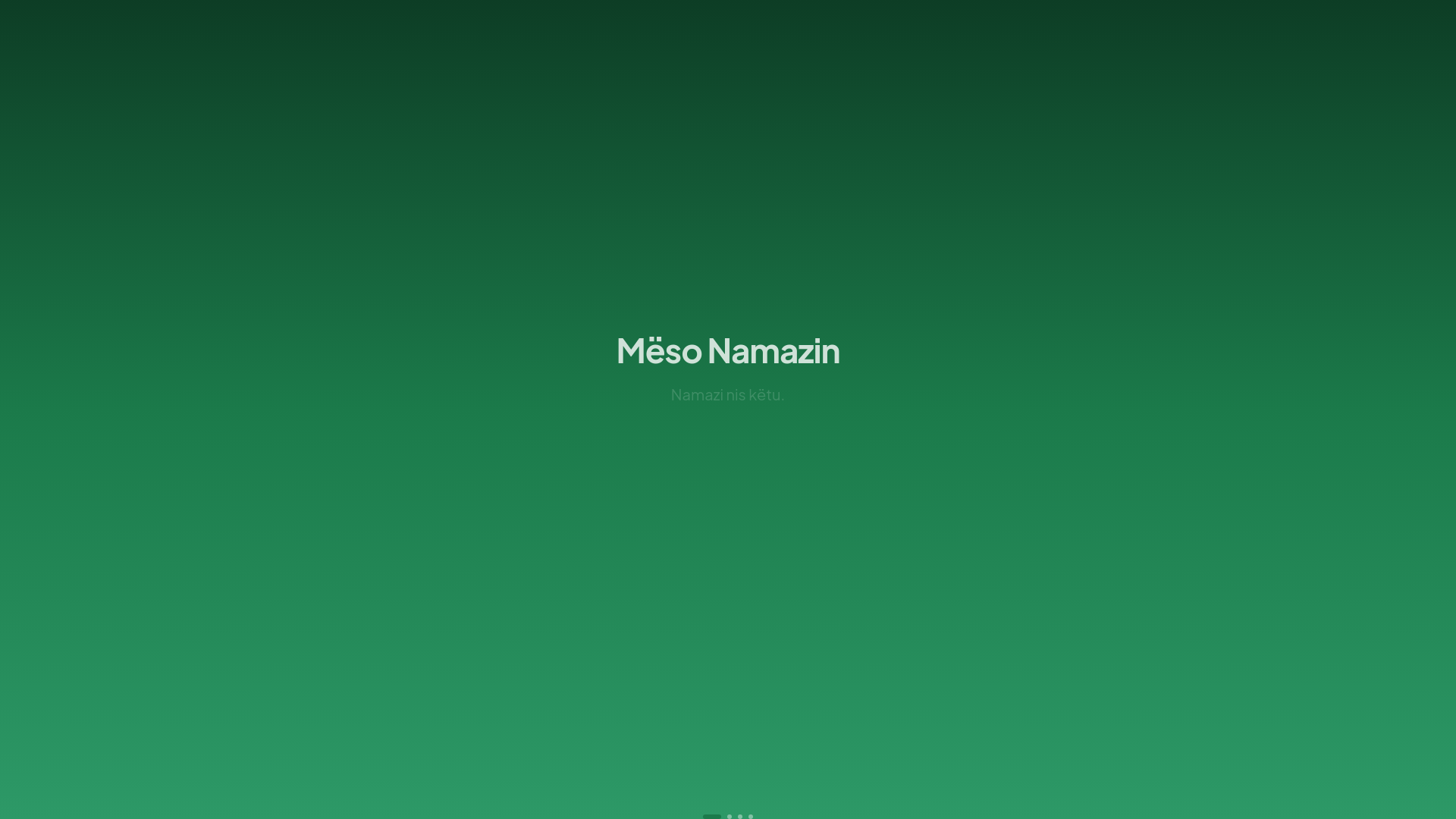 website screenshot of https://mesoislamin.al