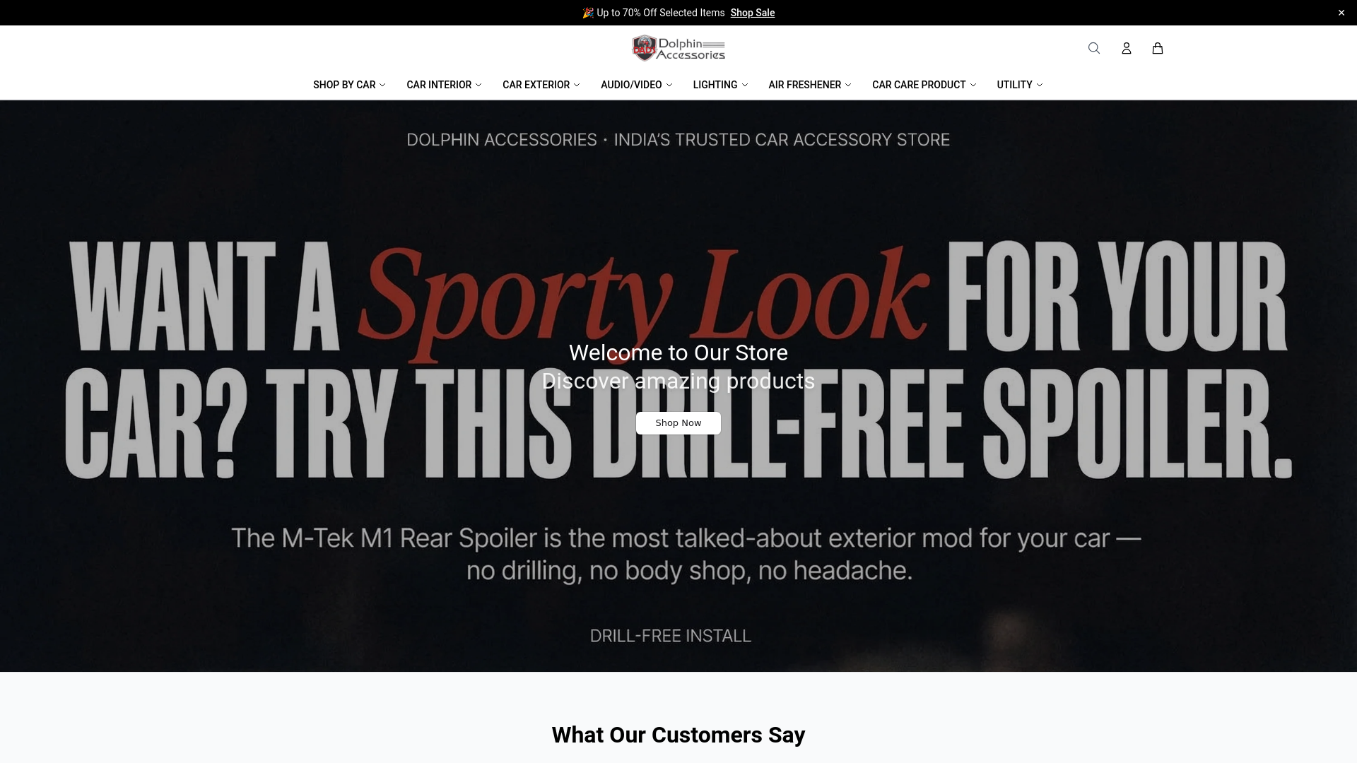 website screenshot of https://buydolphinaccessories.shop/