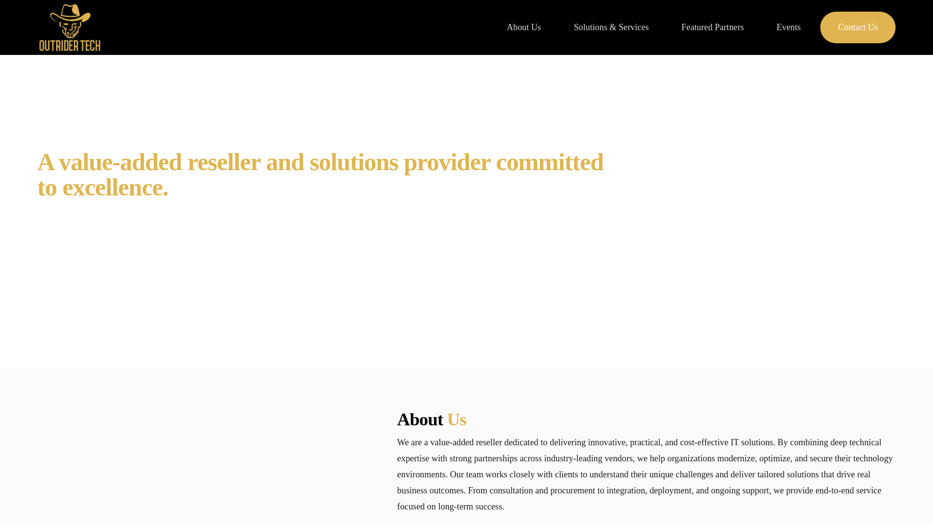 website screenshot of https://outridertech.ai