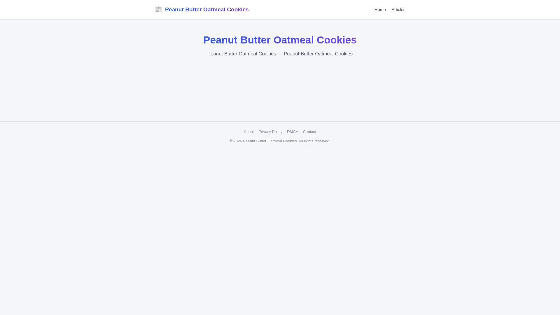 website screenshot of https://peanut-butter-oatmeal-cookies-dao.pages.dev/