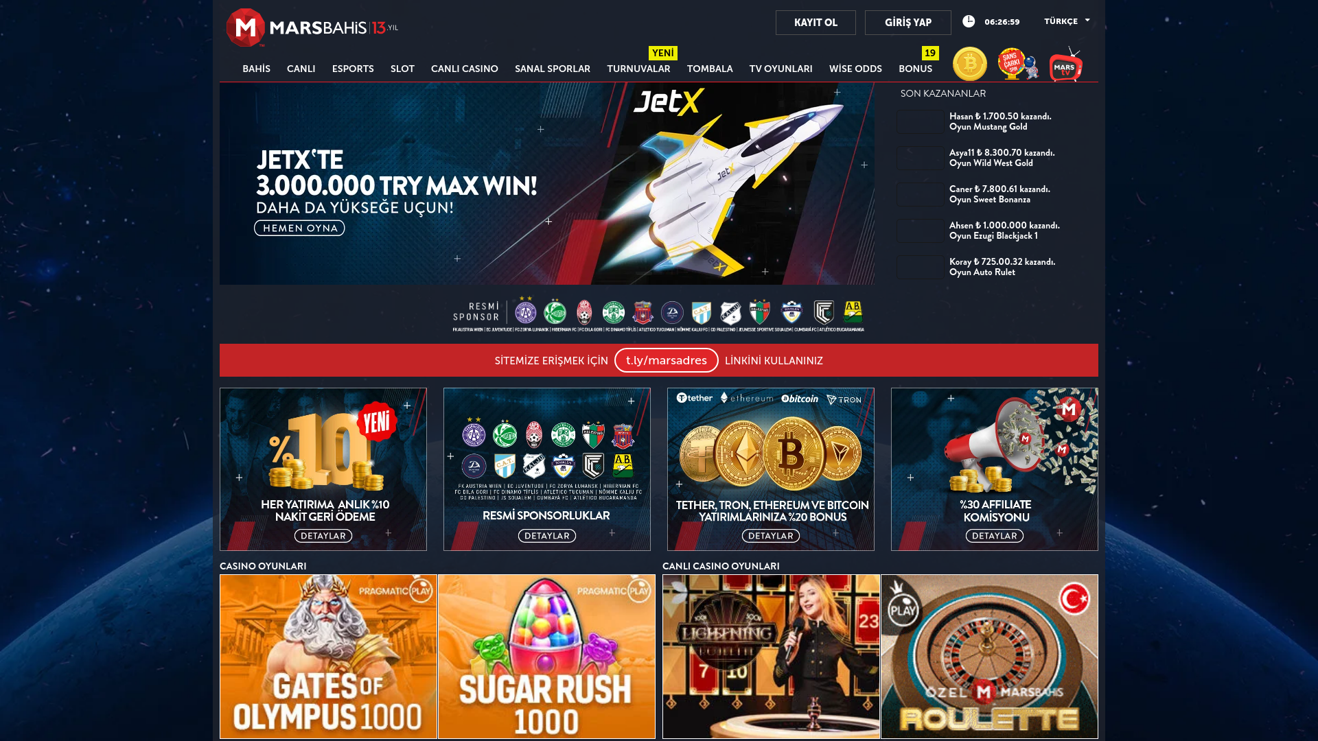 website screenshot of https://mobile-1069marsbahis.com/