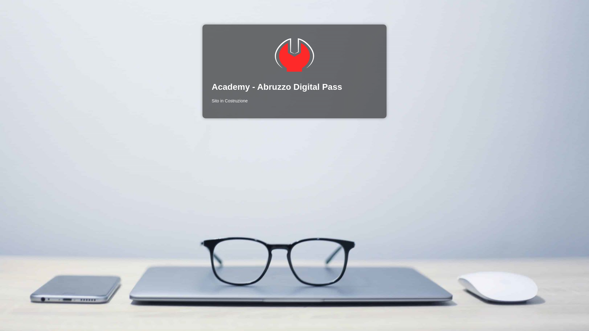 website screenshot of https://academy-abruzzodigitalpass.it/
