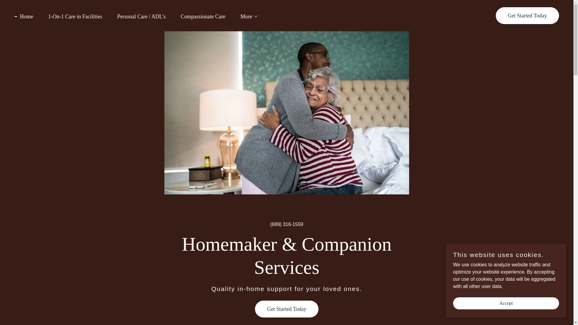 website screenshot of https://landdblessedhands.com/
