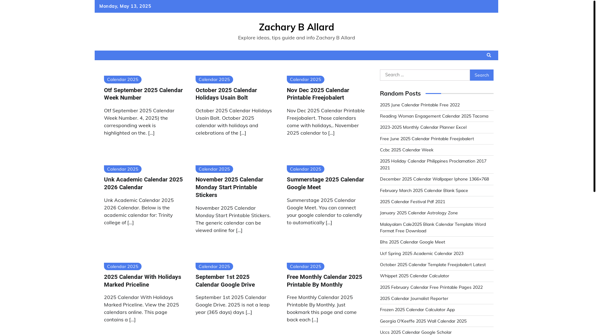 website screenshot of https://zacharyballard.pages.dev/