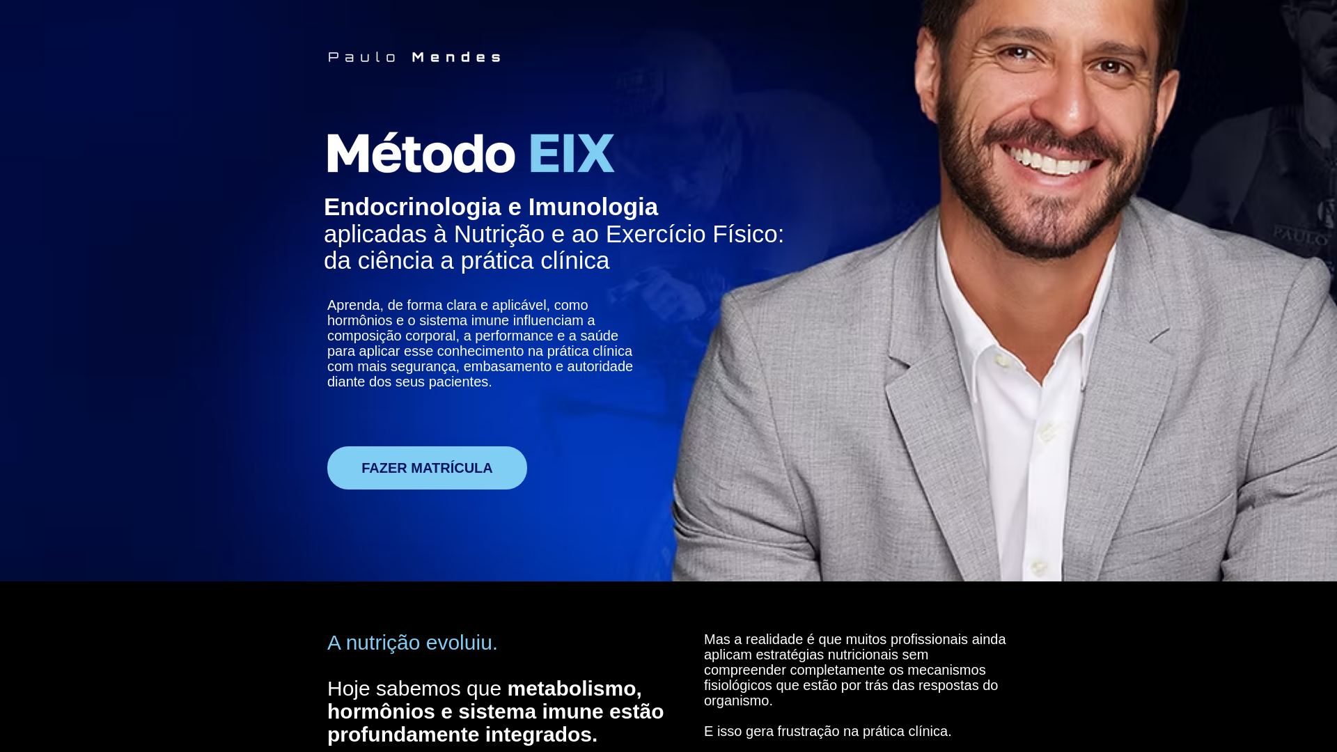 website screenshot of https://paulomendesnutri.com.br
