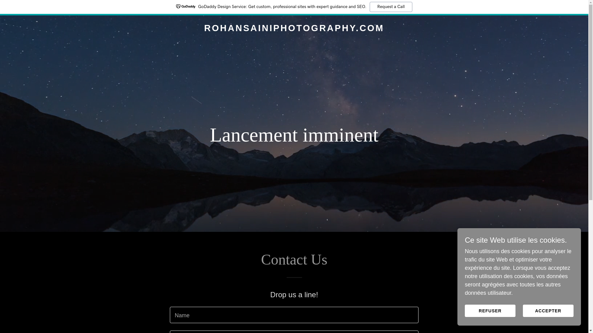website screenshot of https://rohansainiphotography.com/