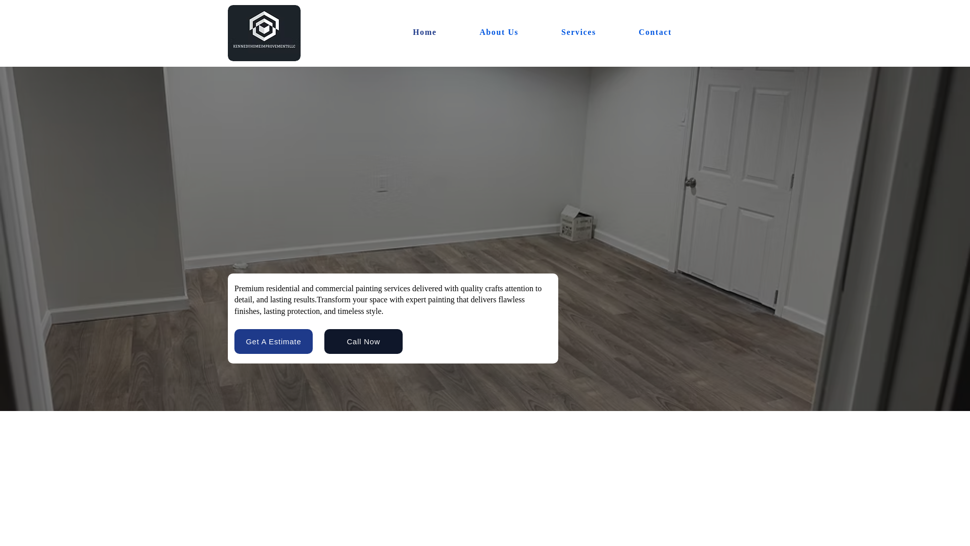 website screenshot of https://kennedyhomeimprovementsllcpaintingservices.com/
