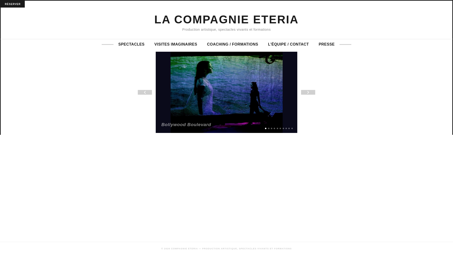website screenshot of https://compagnieeteria.com
