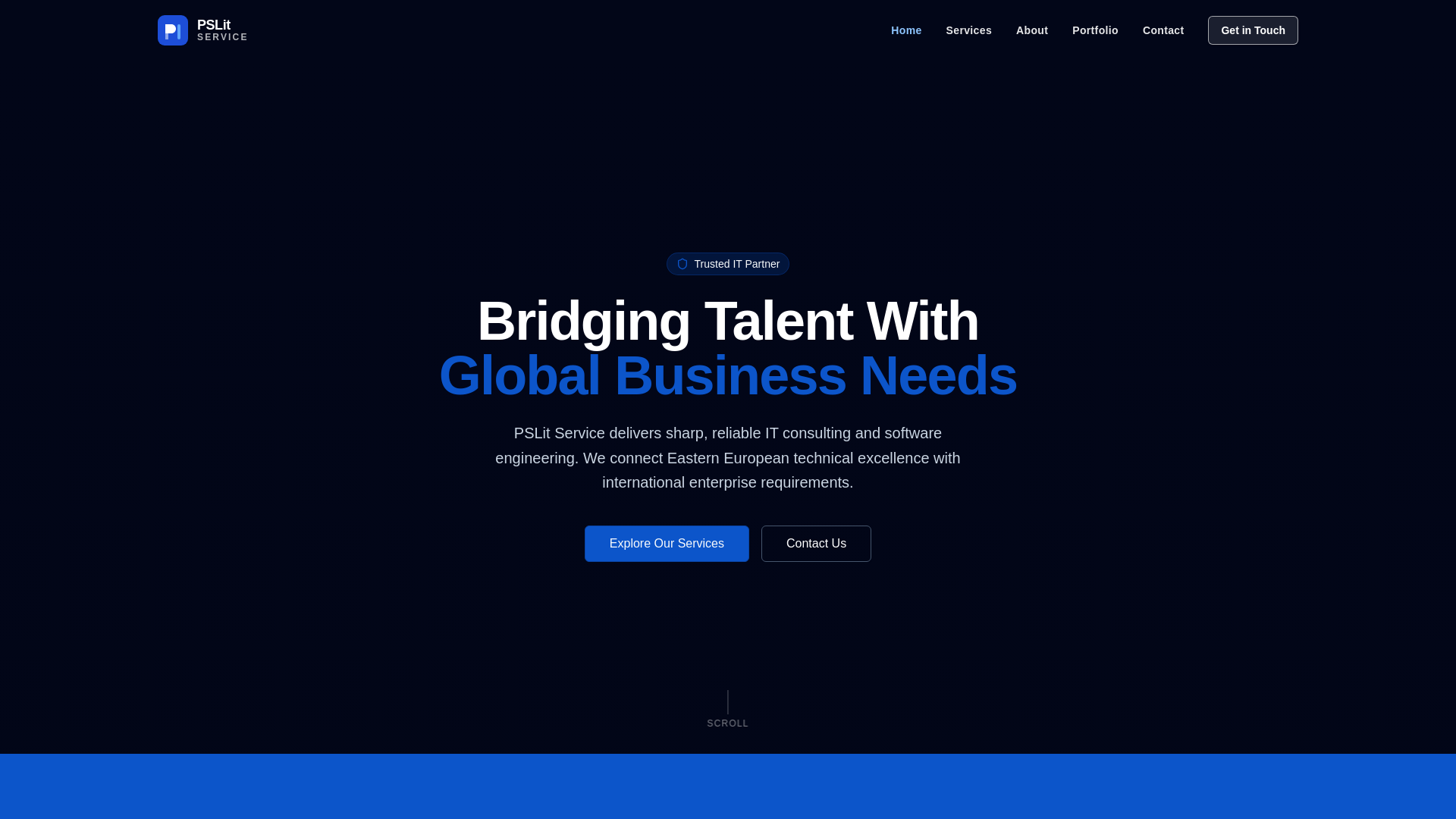 website screenshot of https://pslitservice.com