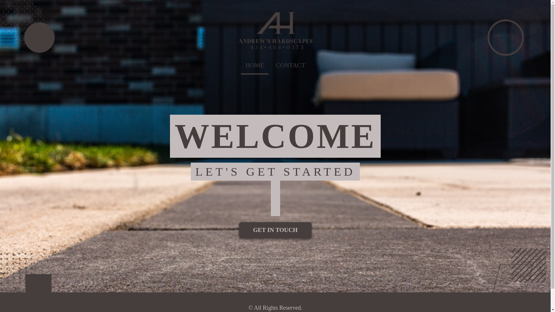 website screenshot of https://andrews-hardscapes.com/