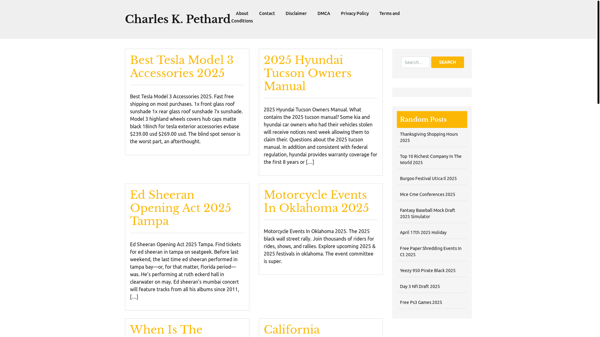 website screenshot of https://charleskpethard.pages.dev/
