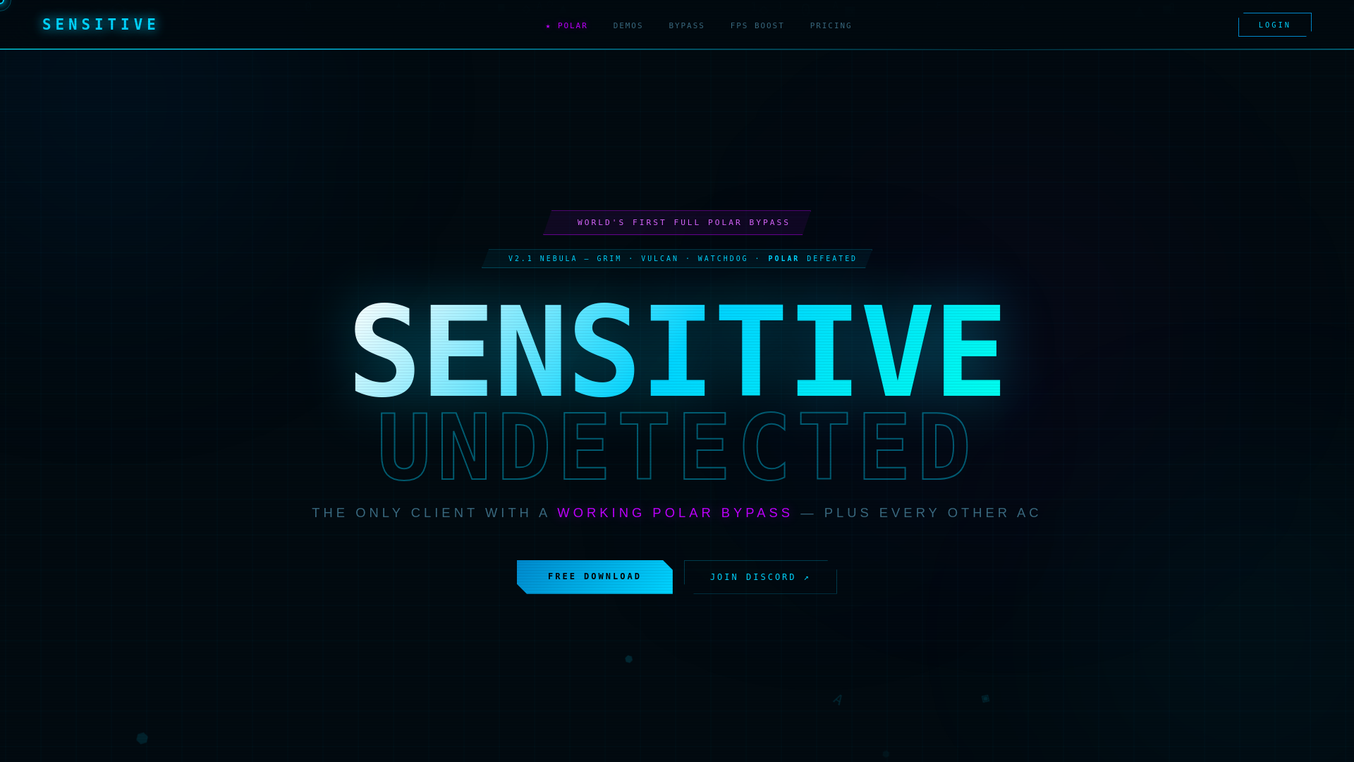 website screenshot of https://sensitive.wtf/