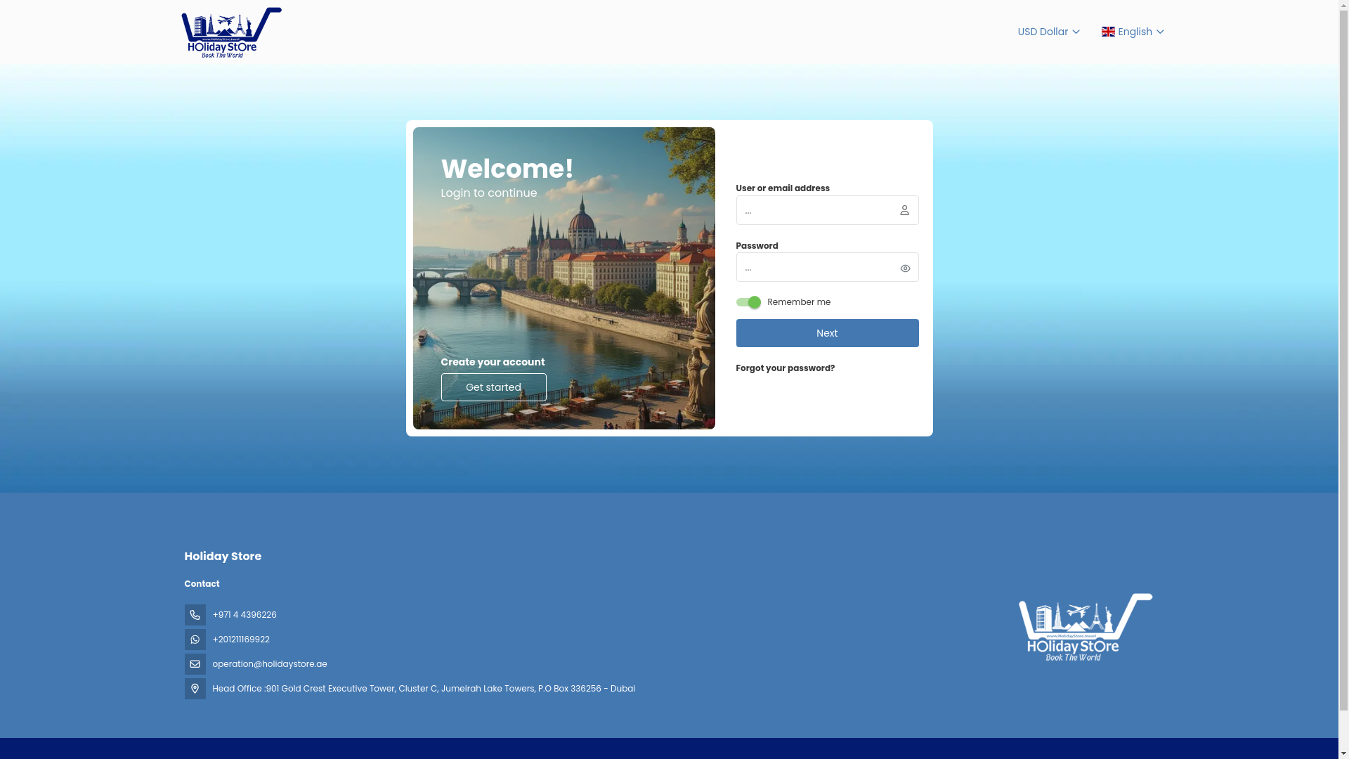 website screenshot of https://holidaystoreportal.com/