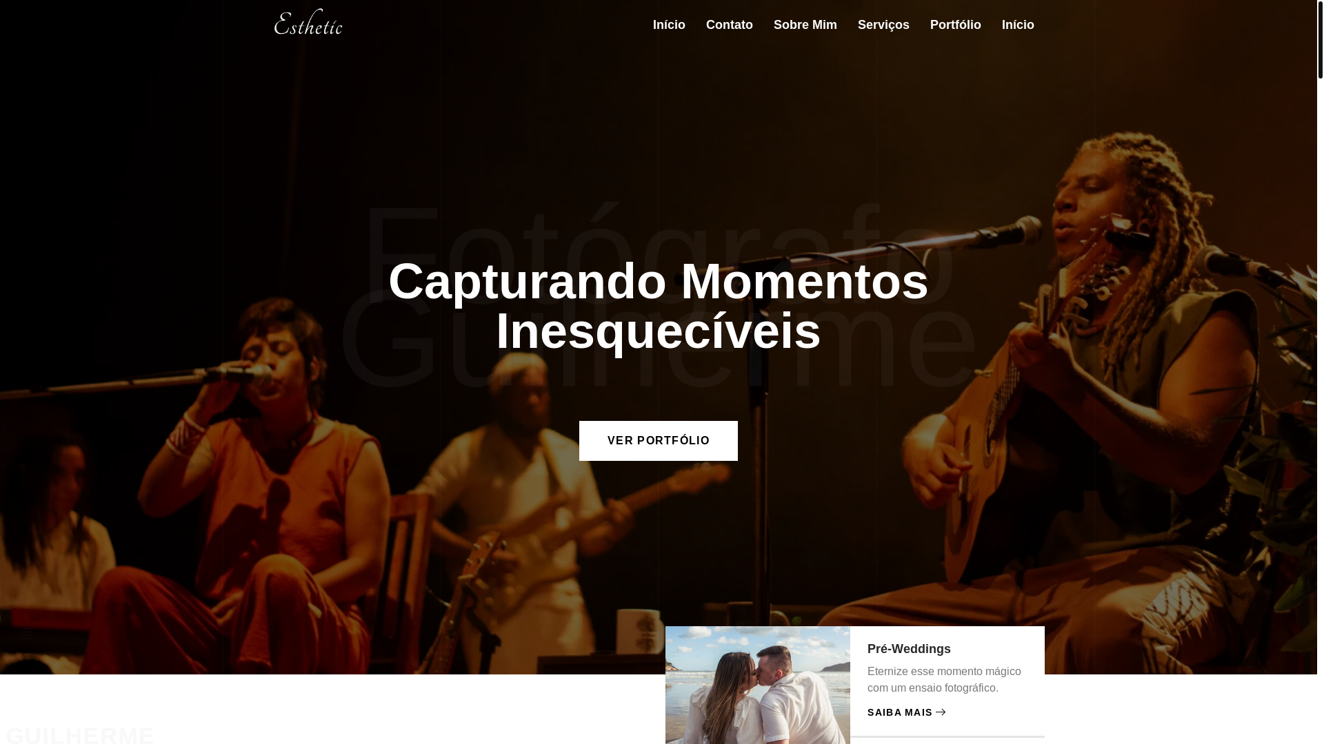 website screenshot of https://fotografoguilhermemarques.com/