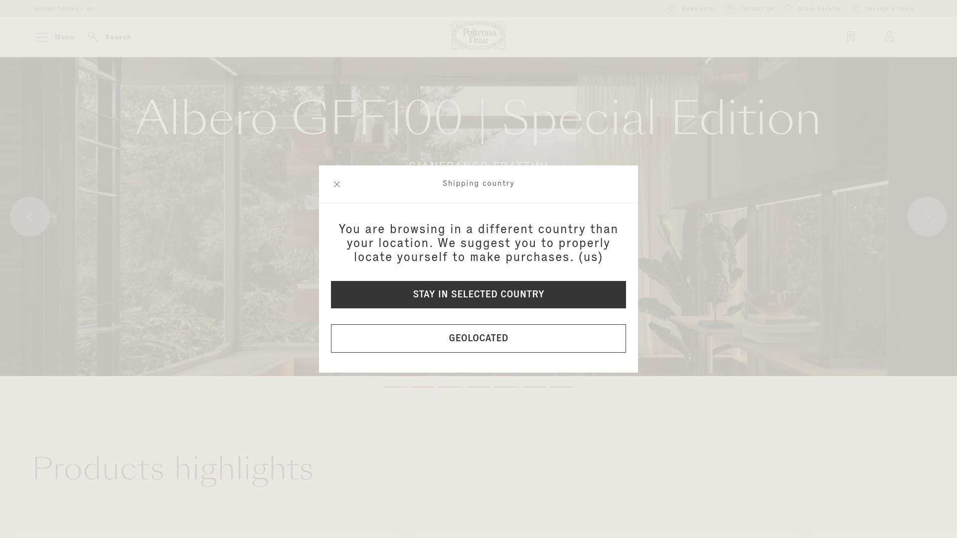 website screenshot of https://poltronafrau.life/