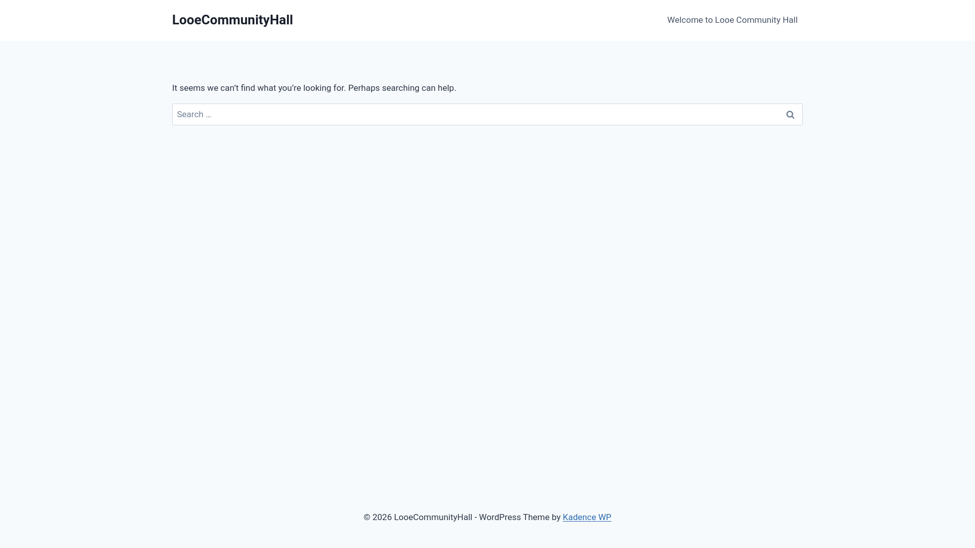 website screenshot of https://looecommunityhall.co.uk/