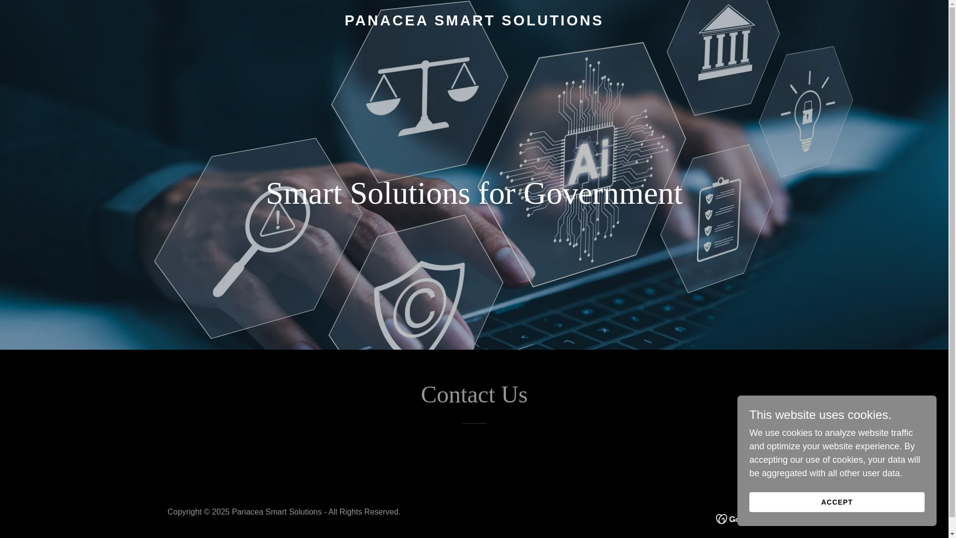 website screenshot of https://panaceagov.com/