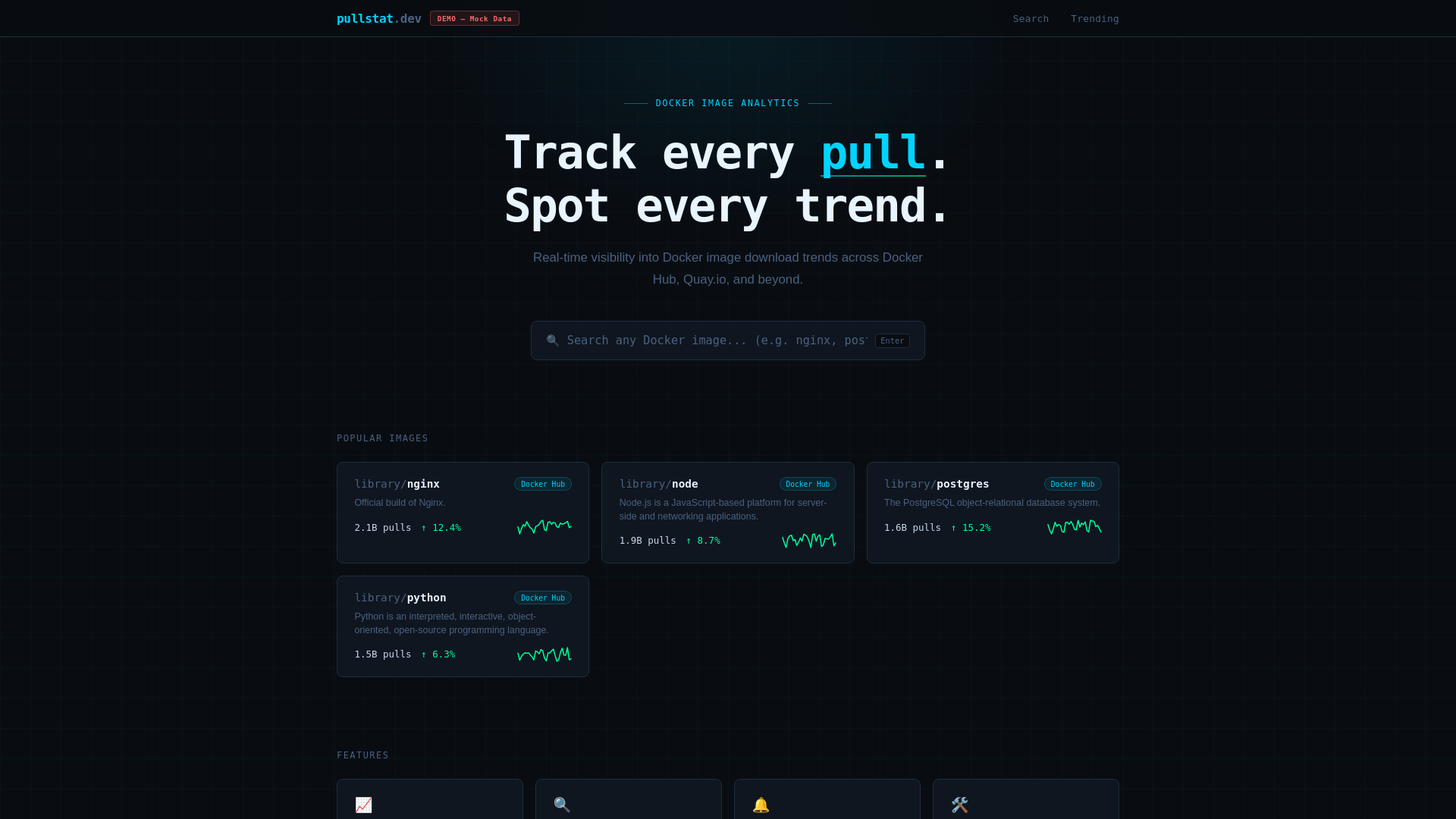 website screenshot of https://pullstat-a4g.pages.dev/