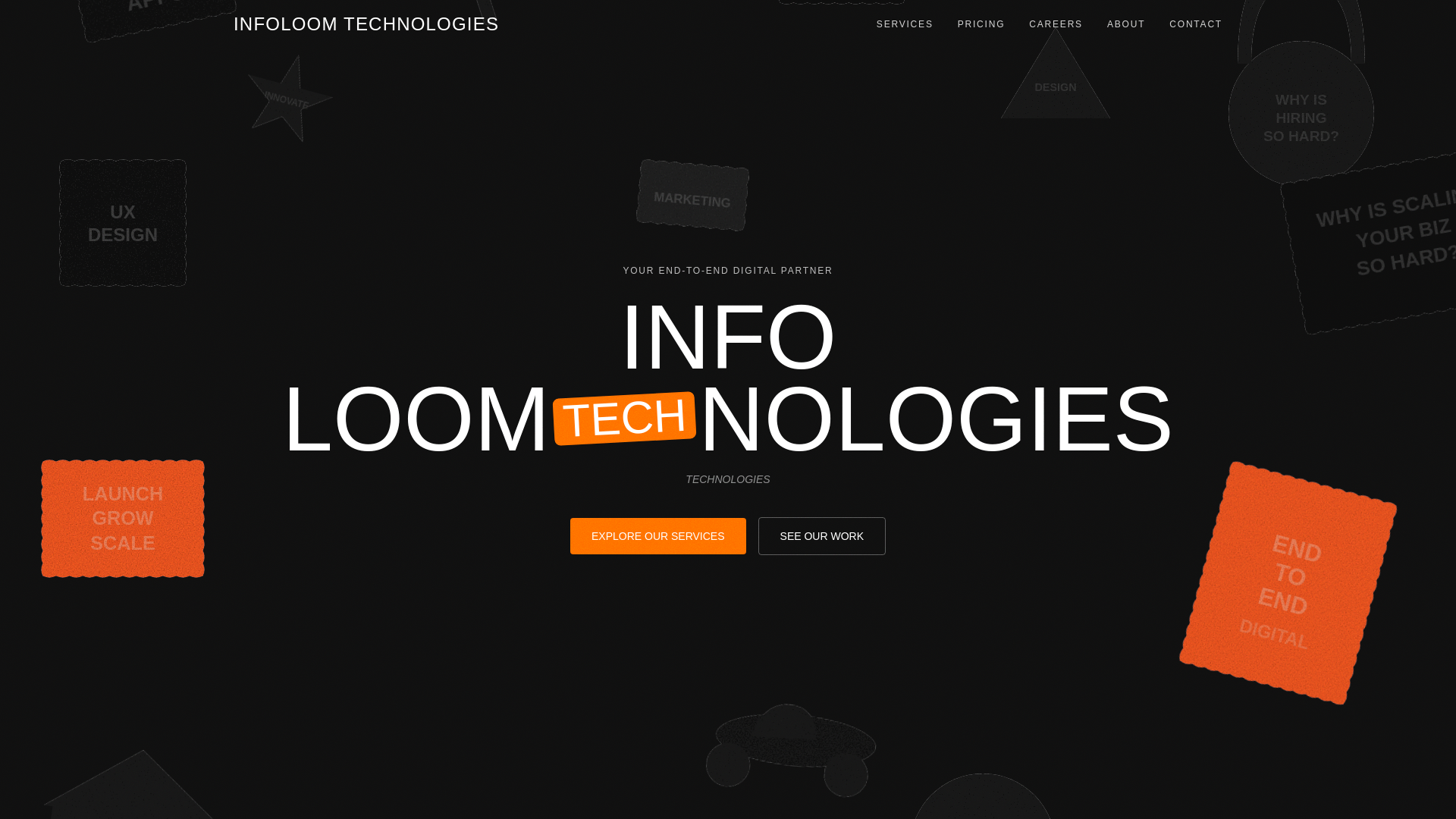 website screenshot of https://infoloomtechnologies.pages.dev/