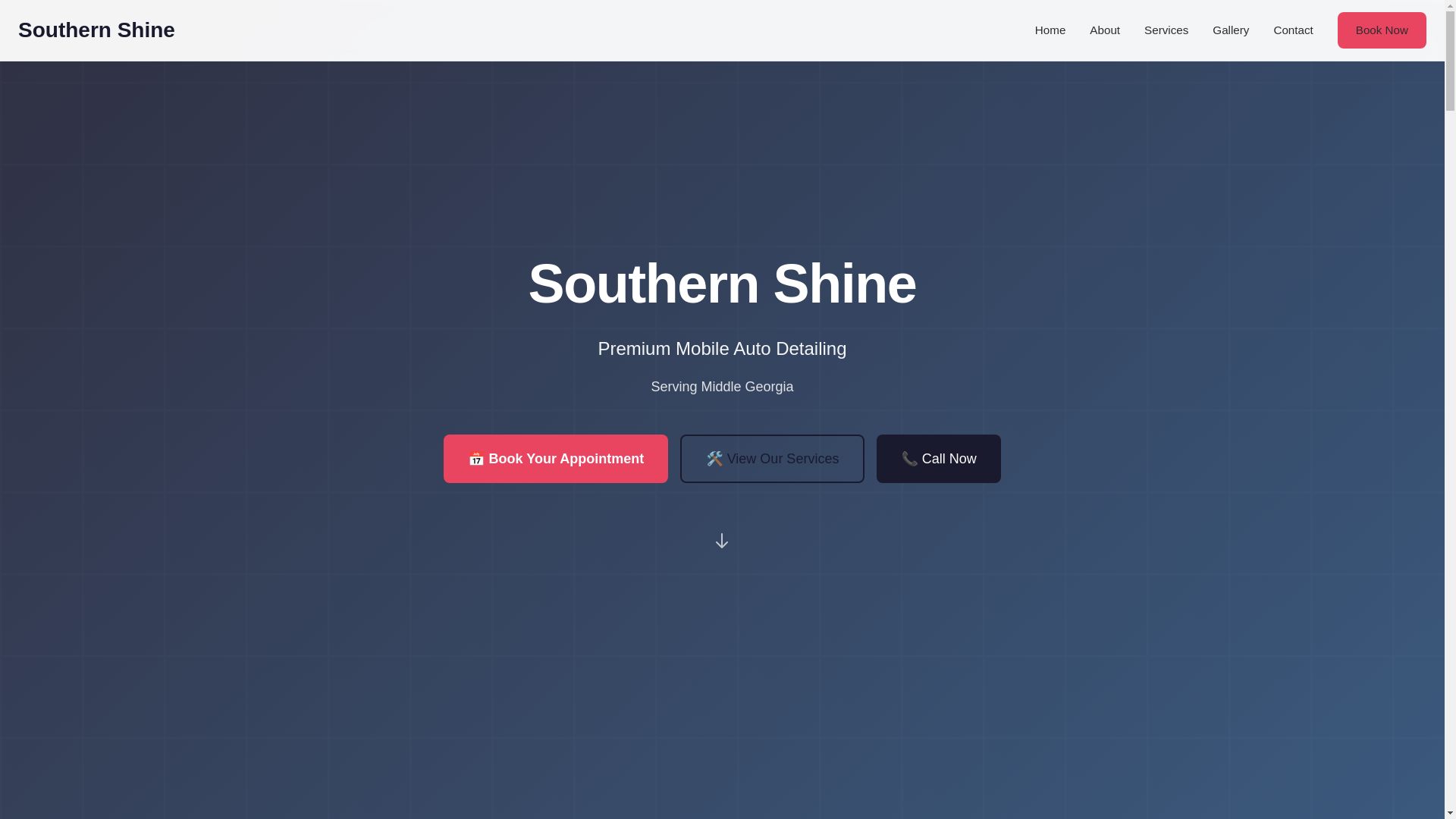 website screenshot of https://getsouthernshine.com/