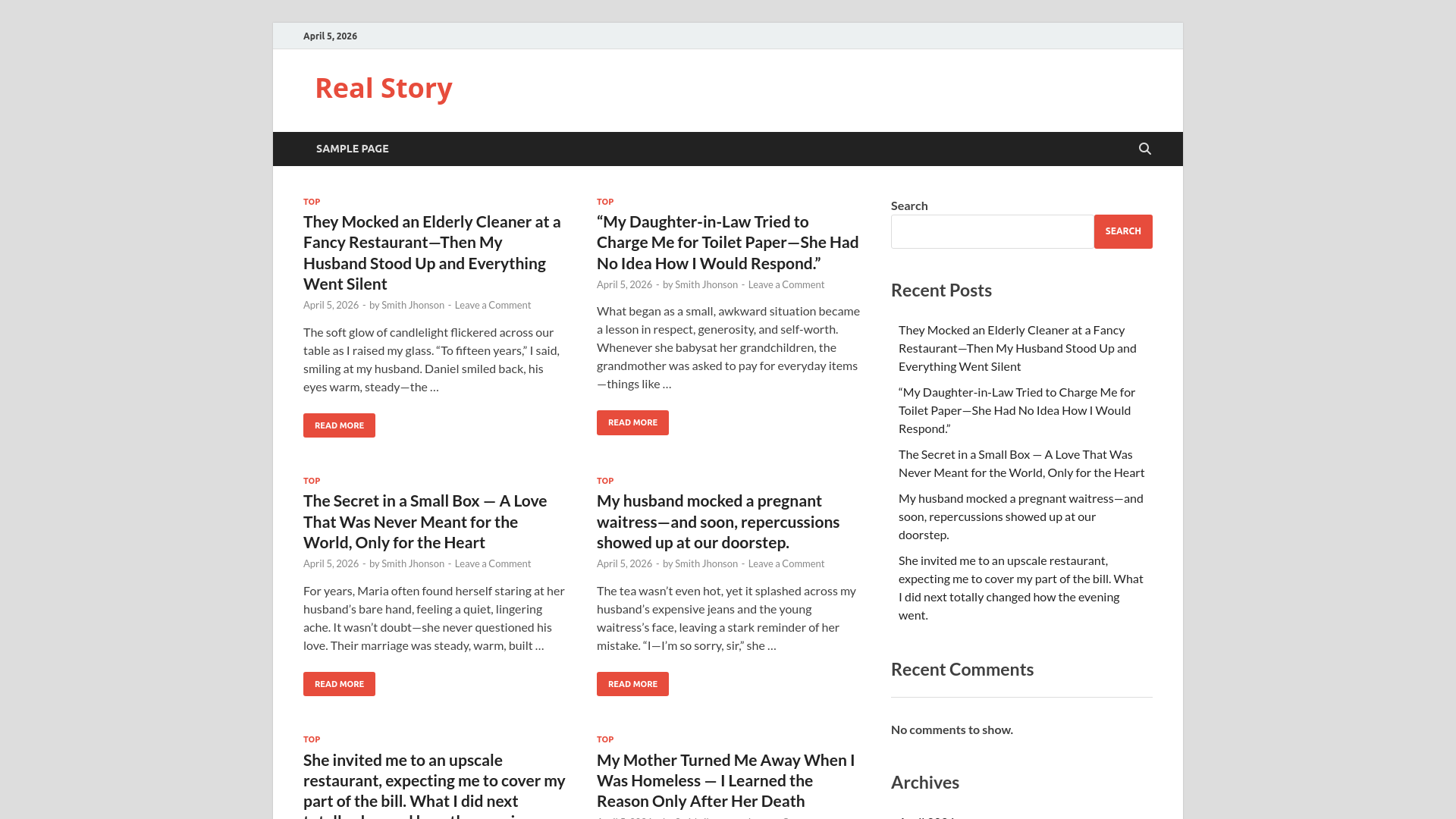 website screenshot of https://karealstory.com