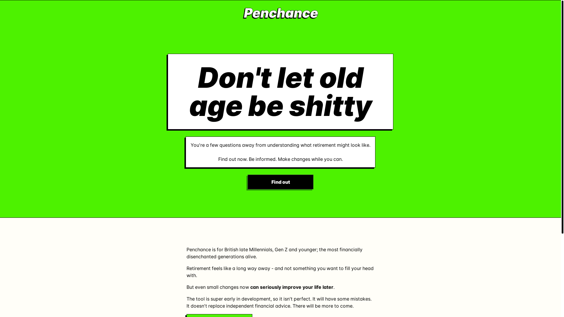 website screenshot of https://penchance.pages.dev/