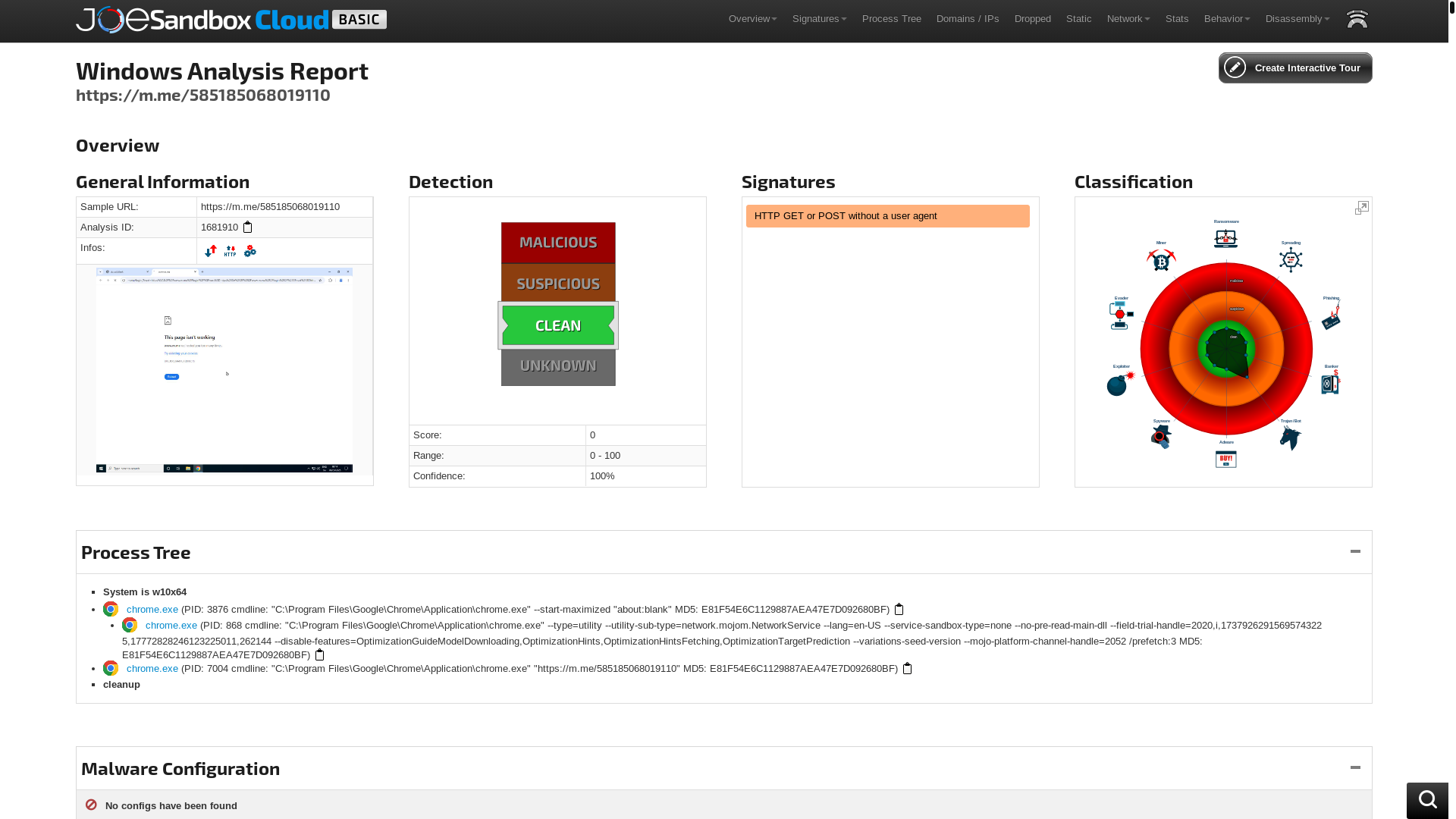 website screenshot of https://www.joesandbox.com/analysis/1681910/0/html
