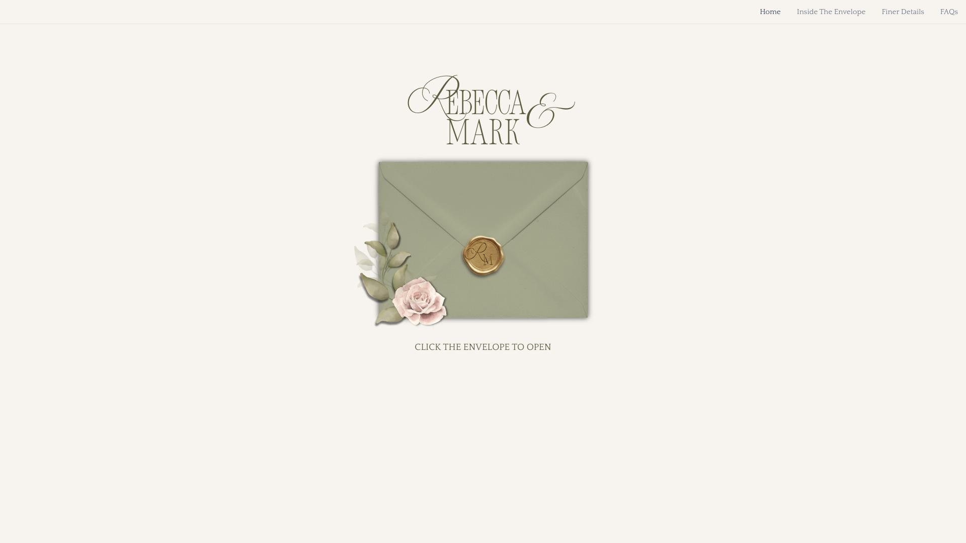 website screenshot of https://ringoldwedding.com/