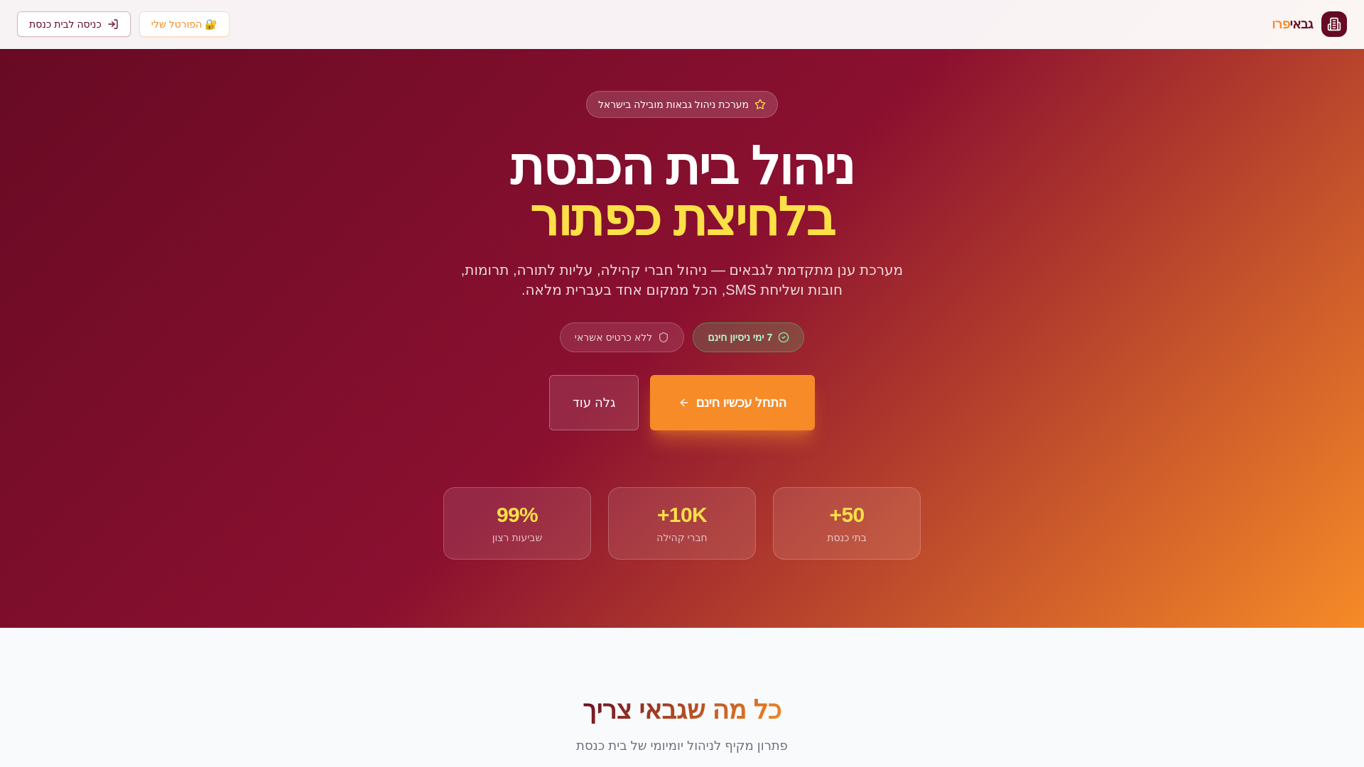website screenshot of https://gabay.im/