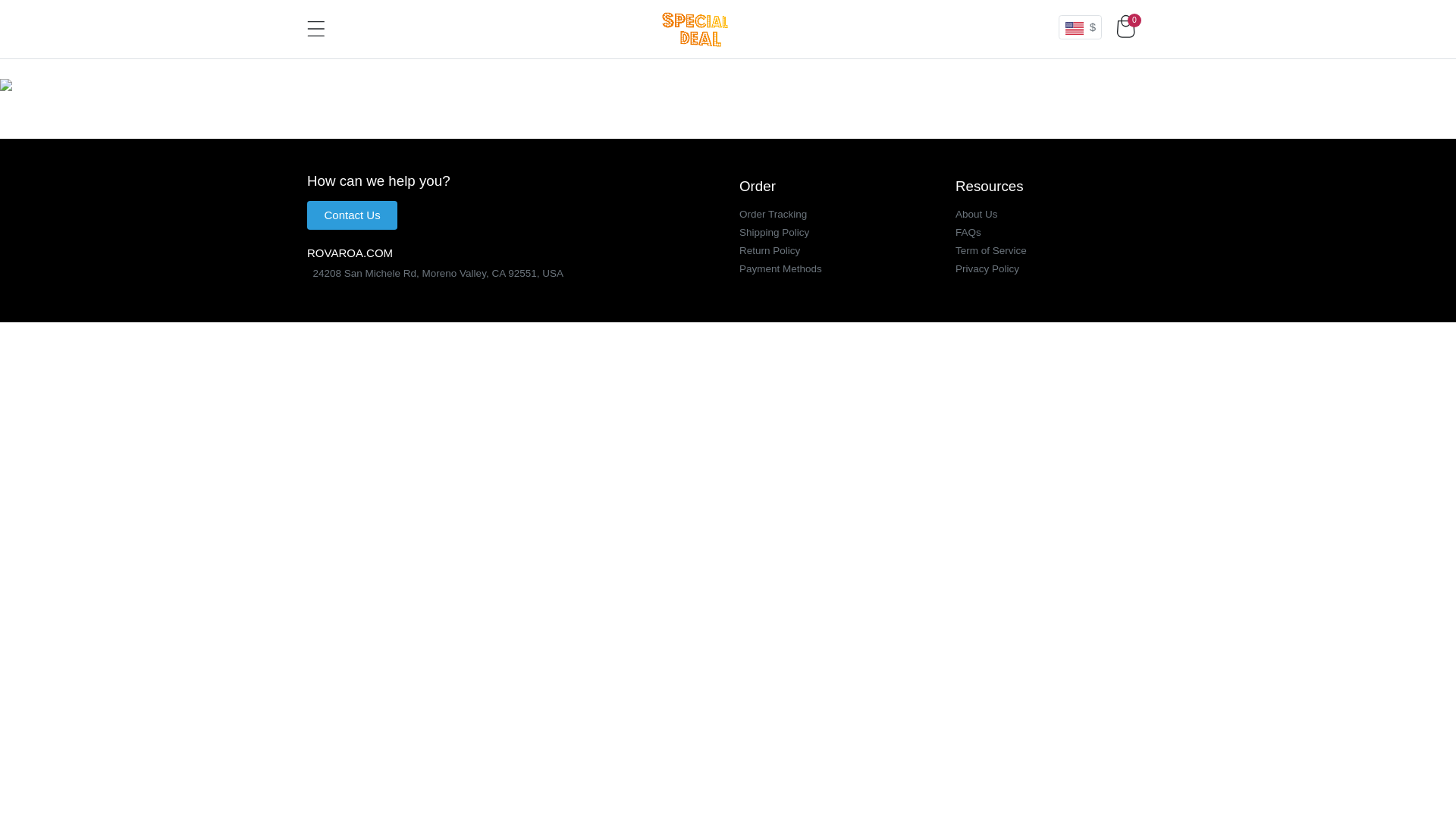 website screenshot of https://rovaroa.com/