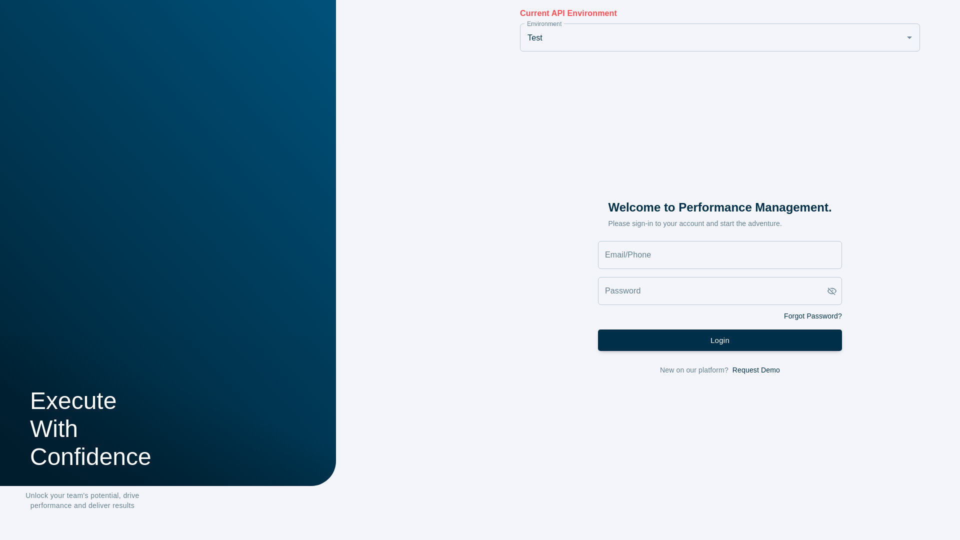 website screenshot of https://performance-management-ui-staging.pages.dev/