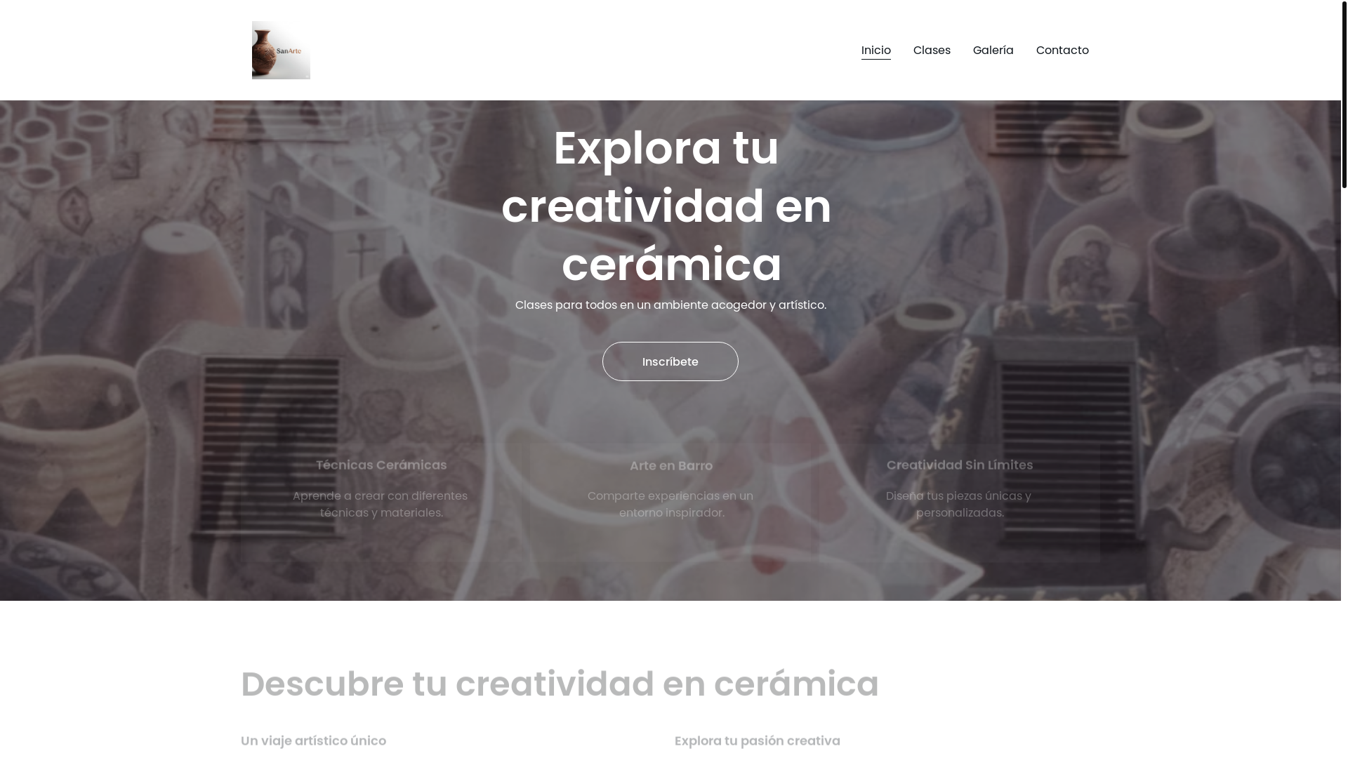 website screenshot of https://sanarte.blog/