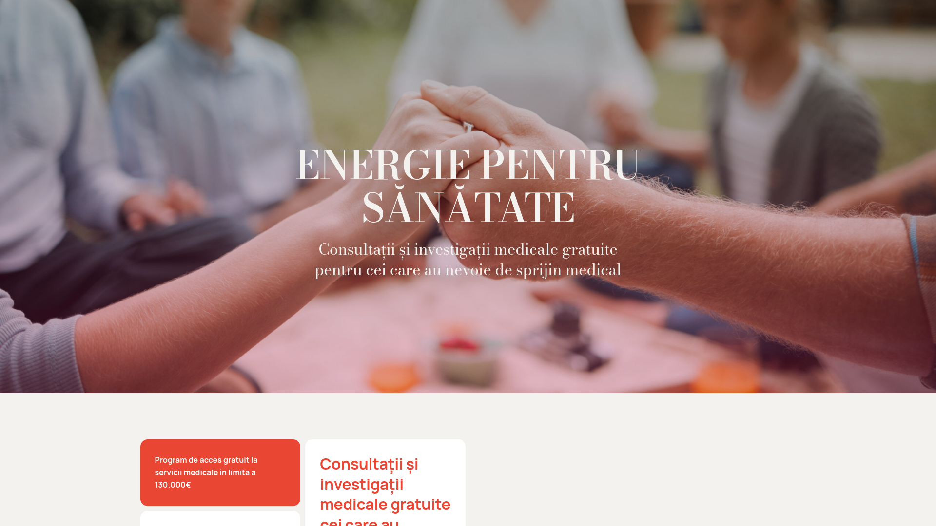 website screenshot of https://energiepentrusanatate.ro/