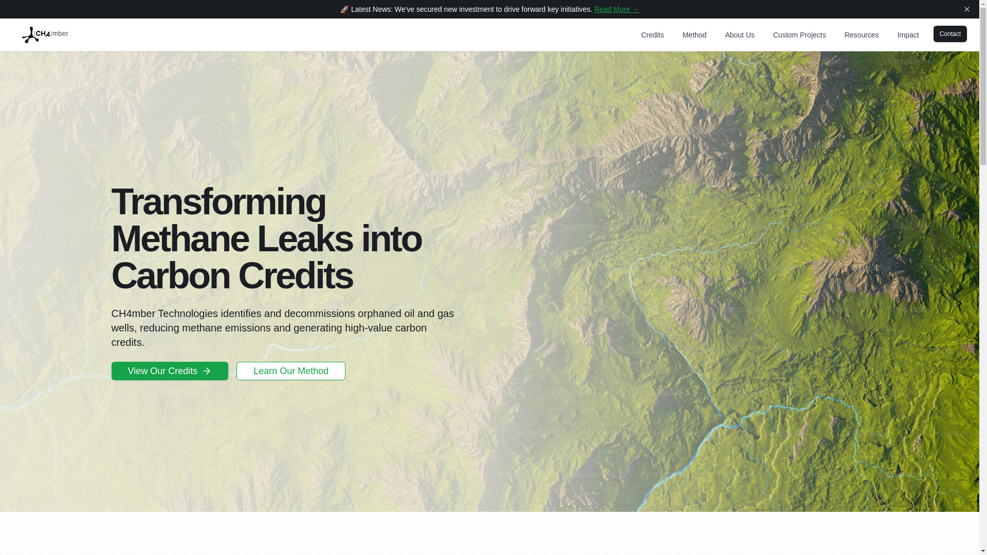 website screenshot of https://next-js-ch4mber-landing-page.pages.dev/