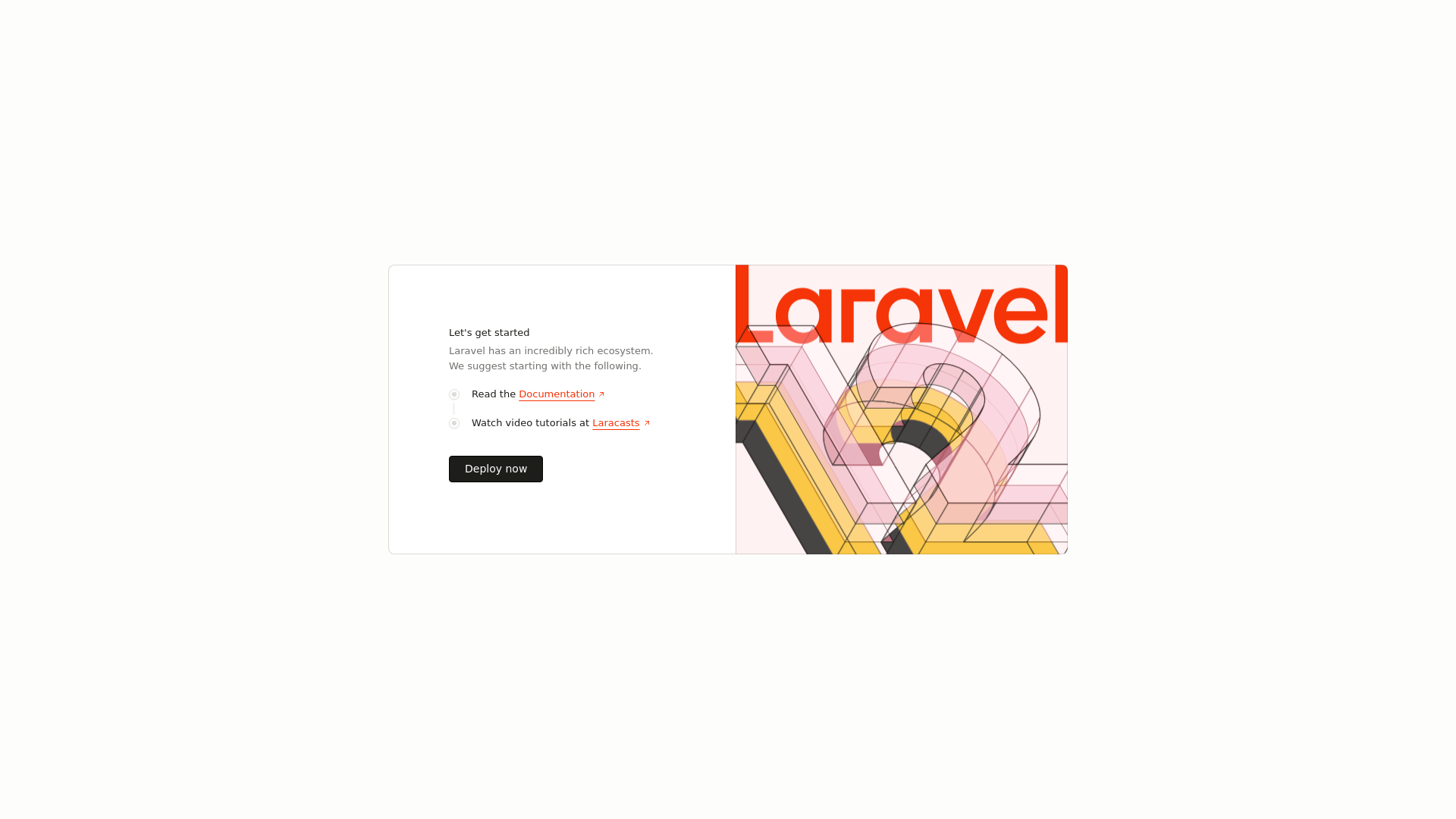 website screenshot of https://laravel-demo-0vjwx.kinsta.app