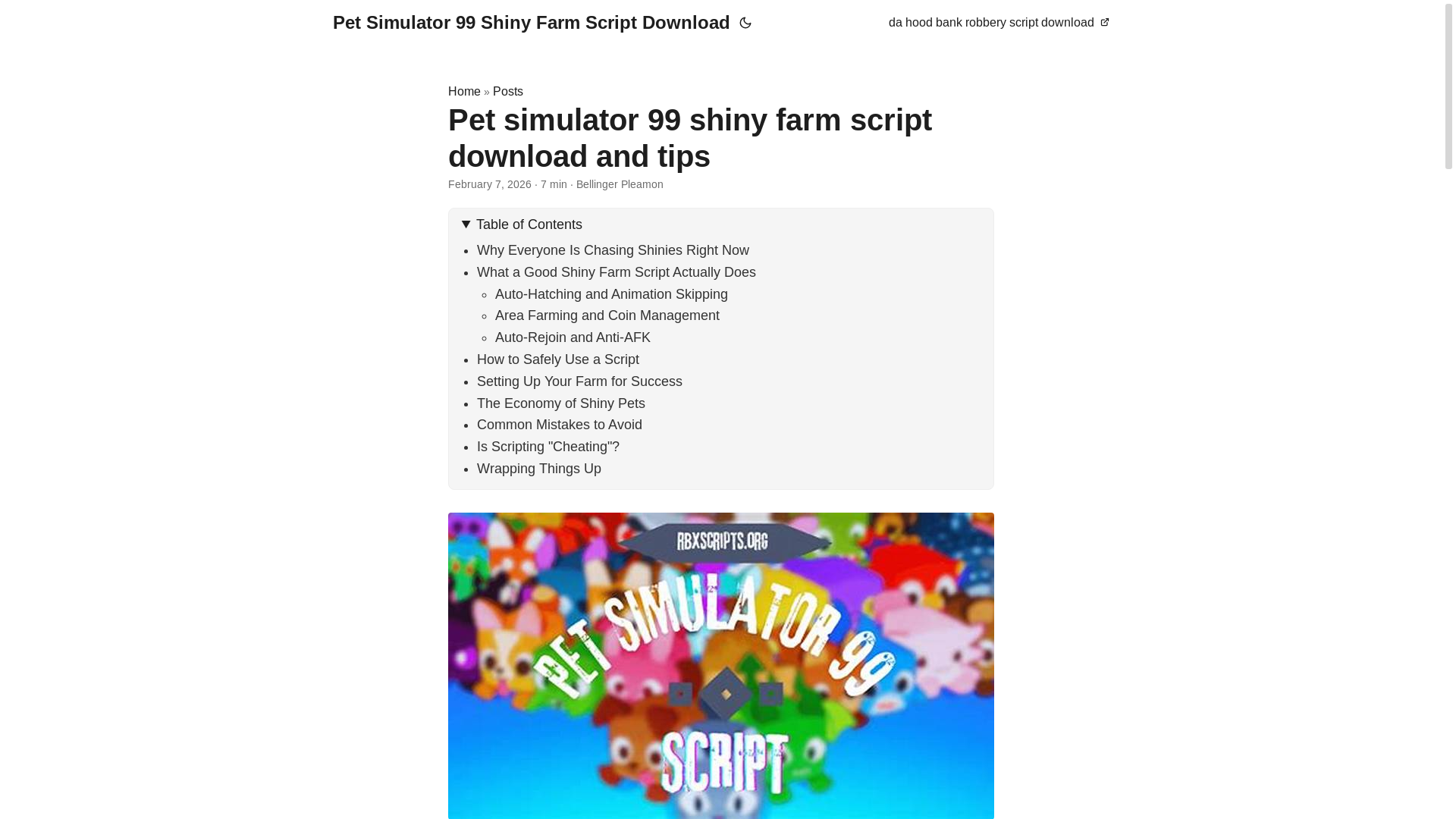 website screenshot of https://pet-simulator-99-shiny-farm-script-download.pages.dev/