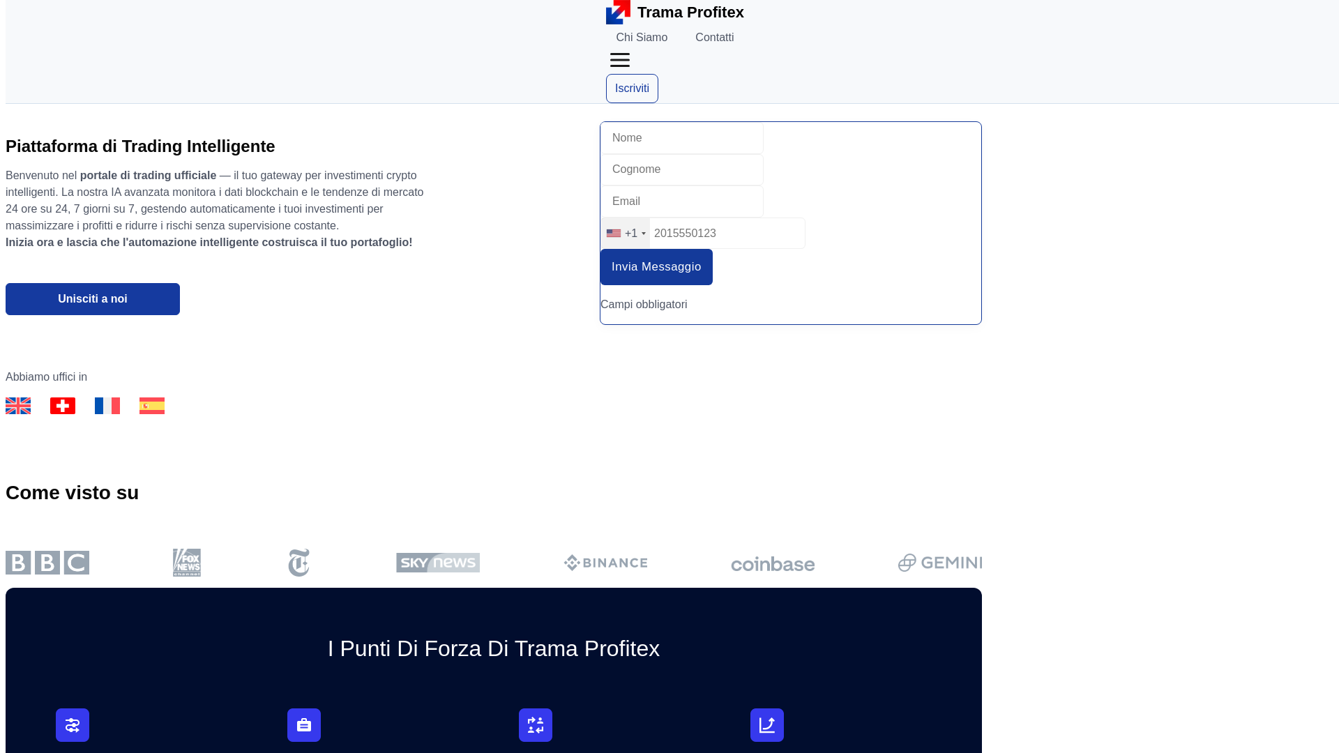 website screenshot of https://tramaprofitex.org/