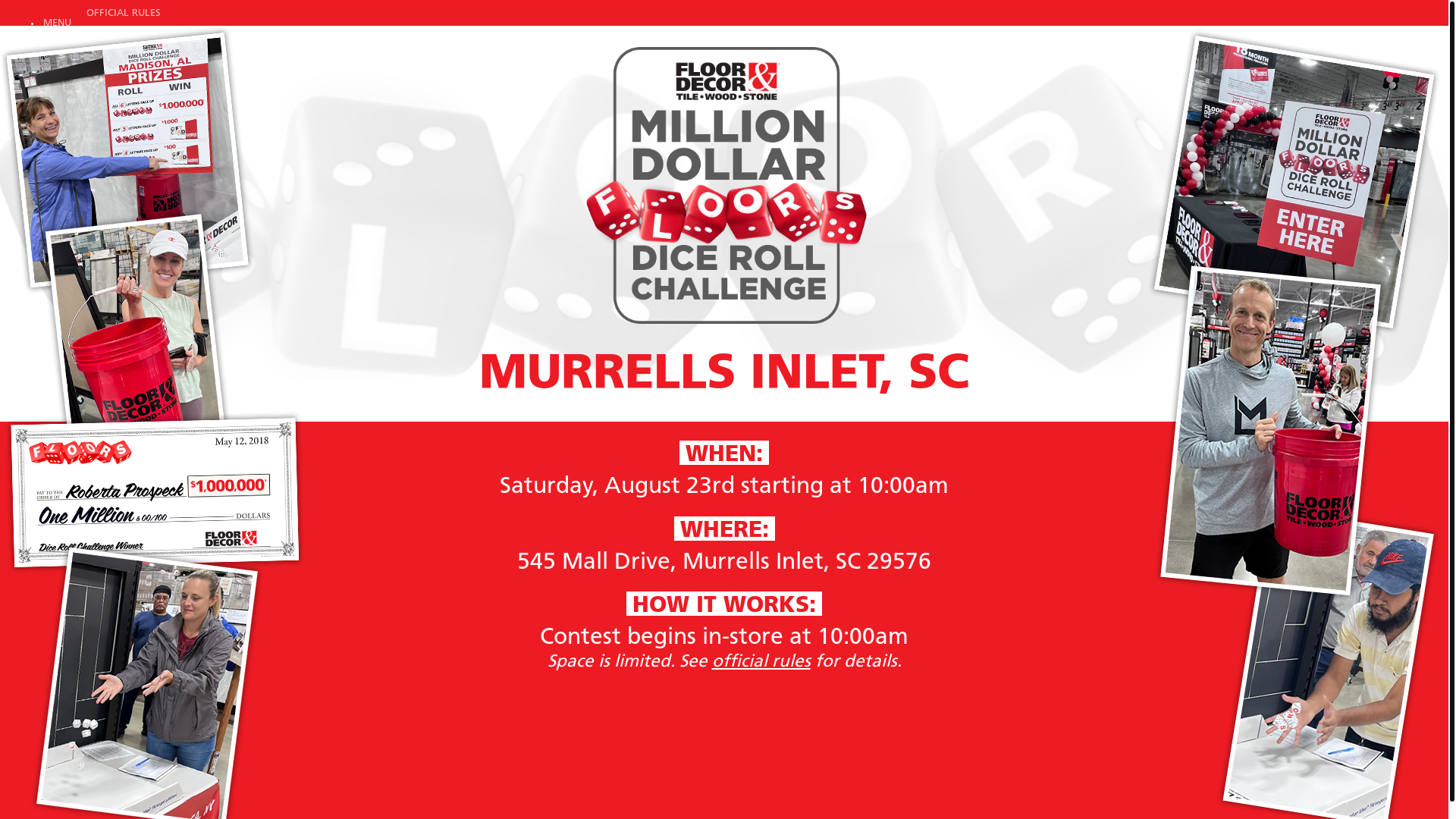 website screenshot of https://fddicerollmurrellsinlet.com/